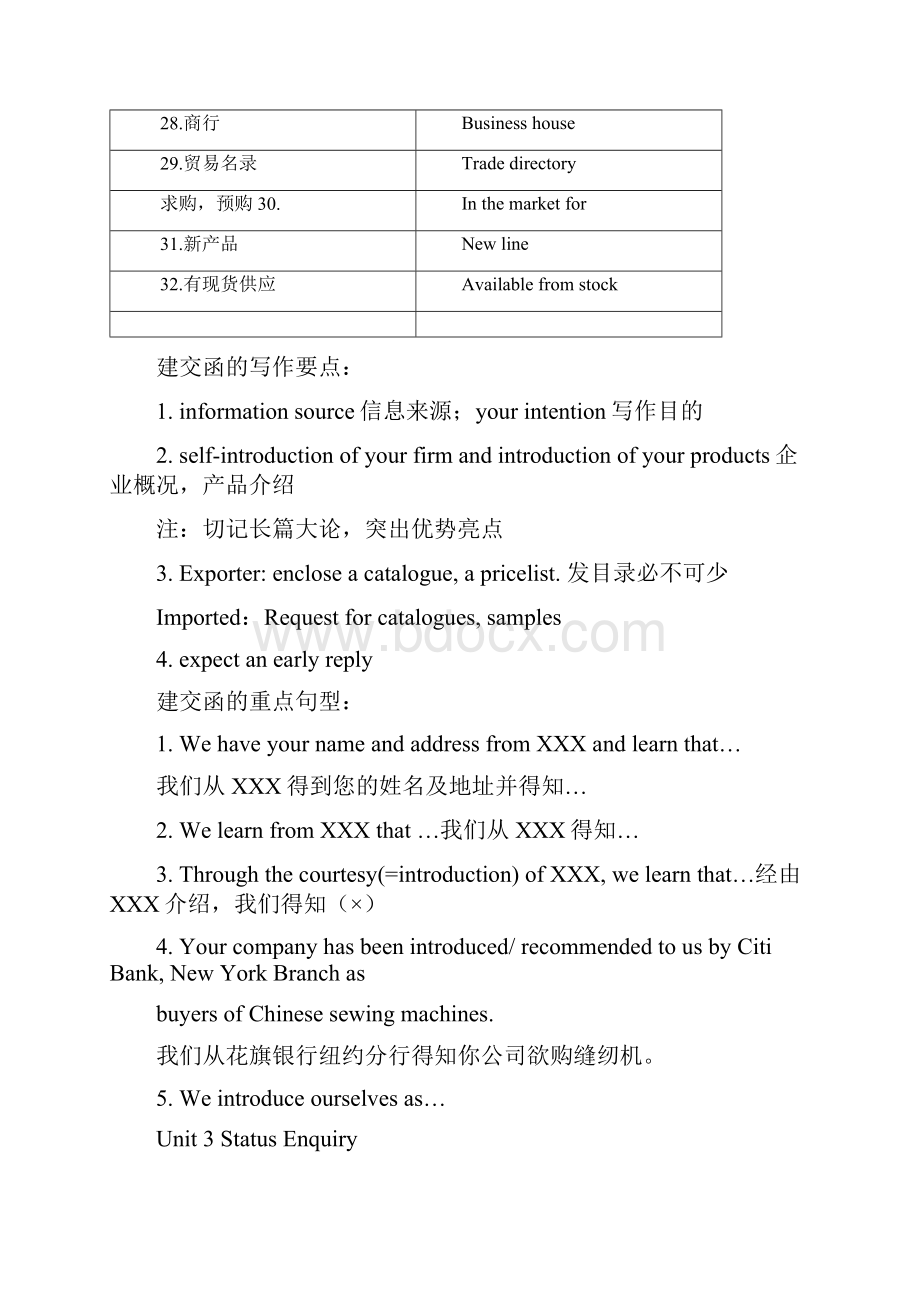 词汇函电内容要点及重点句型.docx_第3页