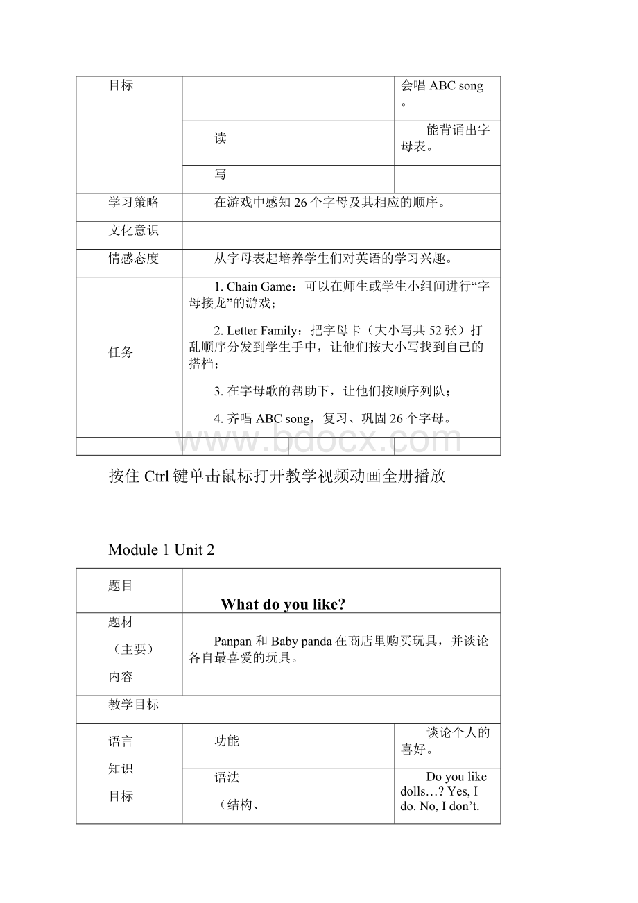 外研版小学英语二年级上册全册精品教案1.docx_第2页