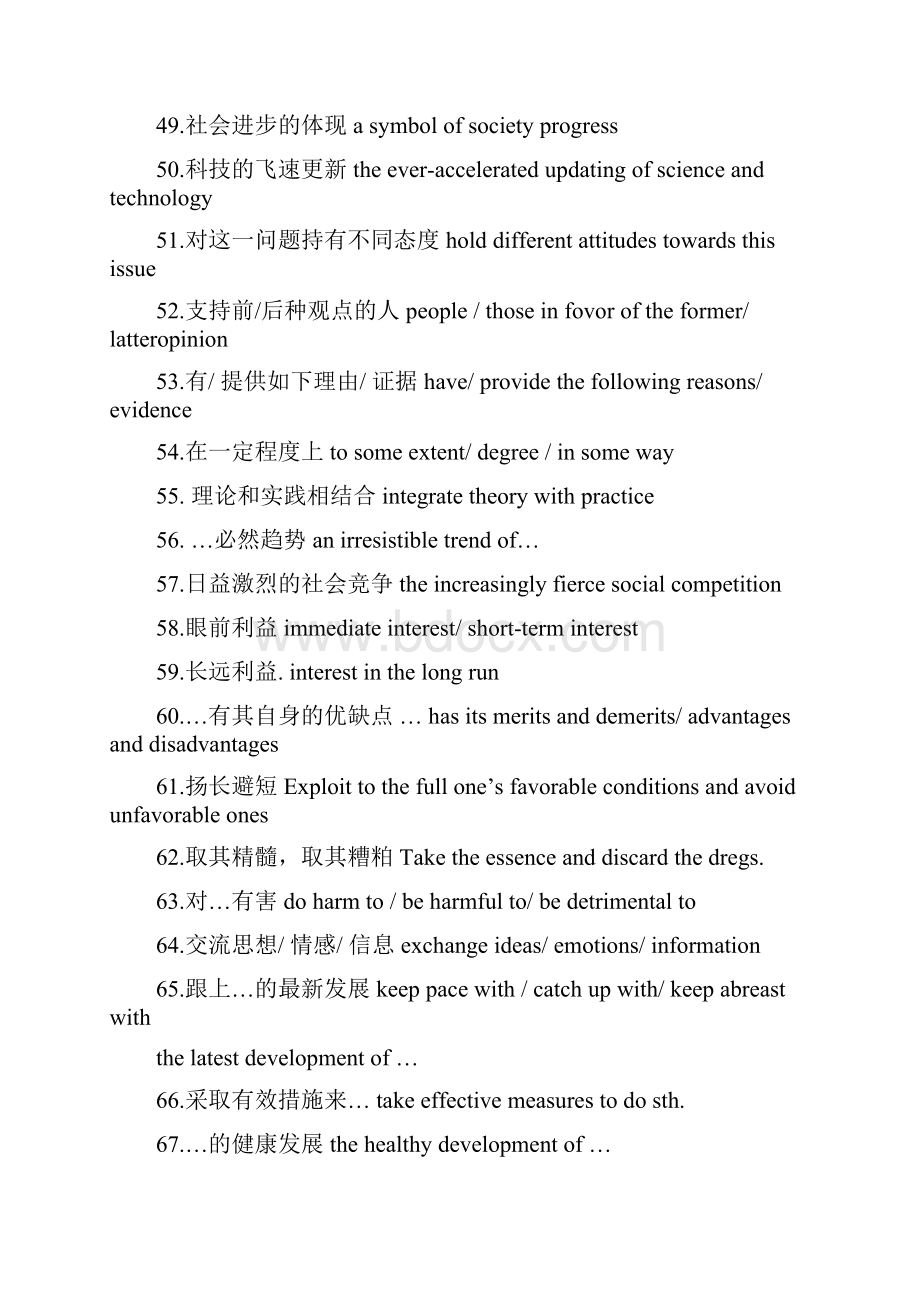 高中英语作文句型高级词短语.docx_第3页