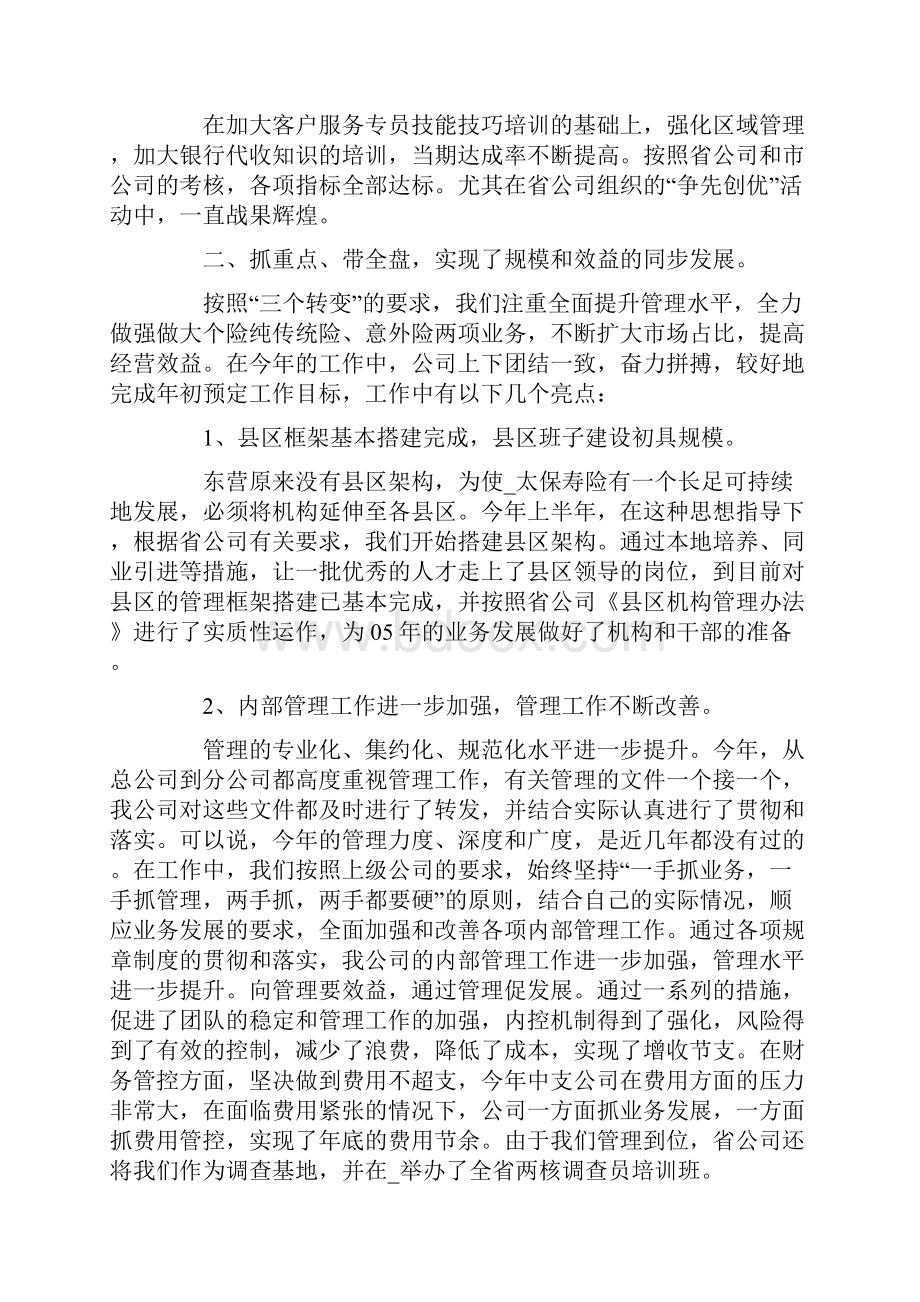 保险工作计划与总结.docx_第3页