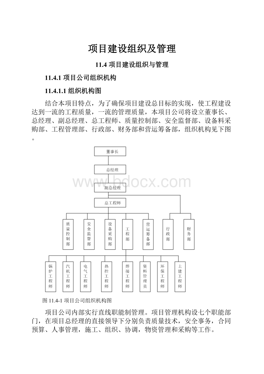 项目建设组织及管理.docx