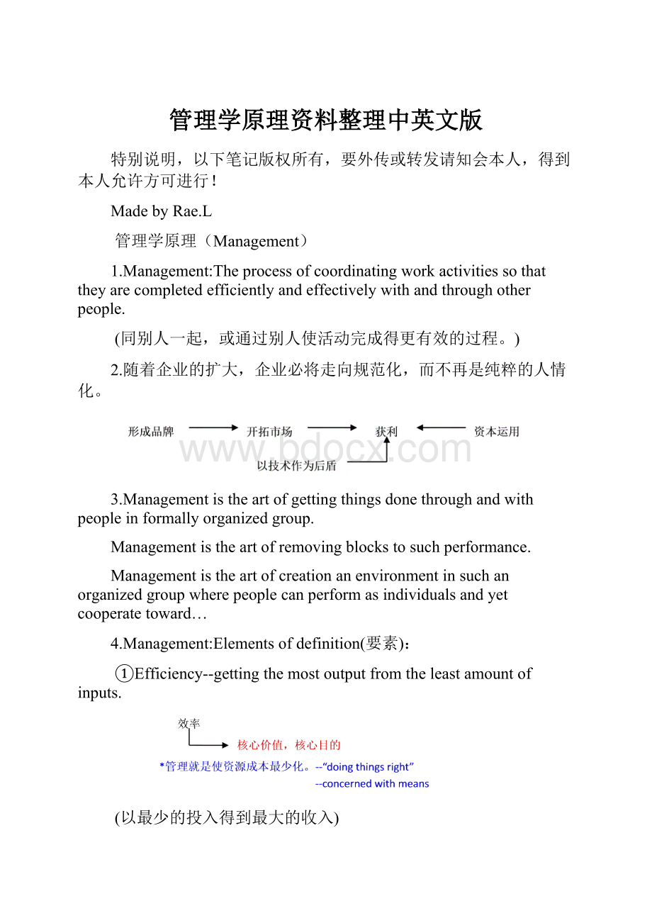 管理学原理资料整理中英文版.docx_第1页