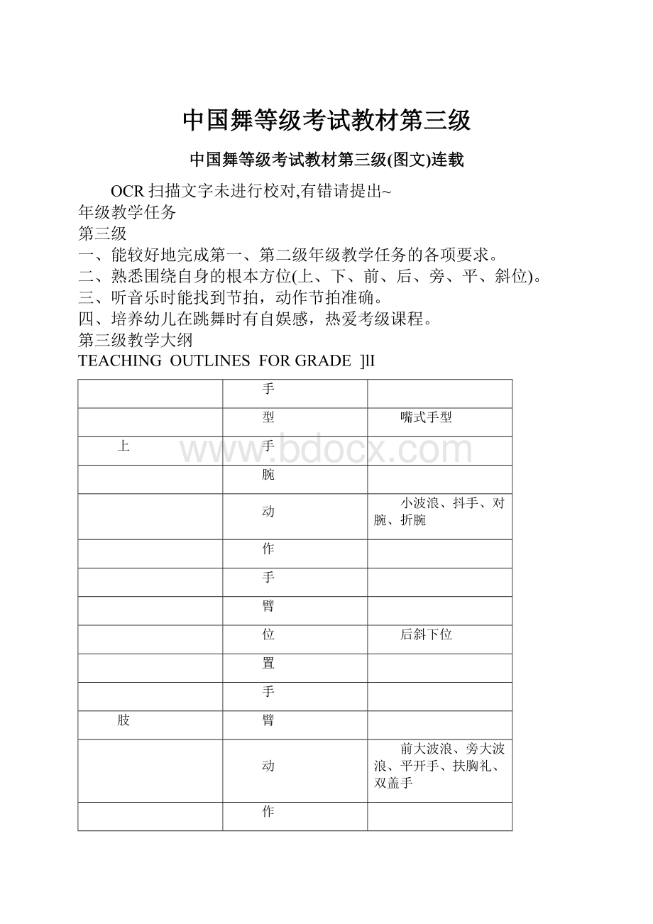 中国舞等级考试教材第三级.docx_第1页