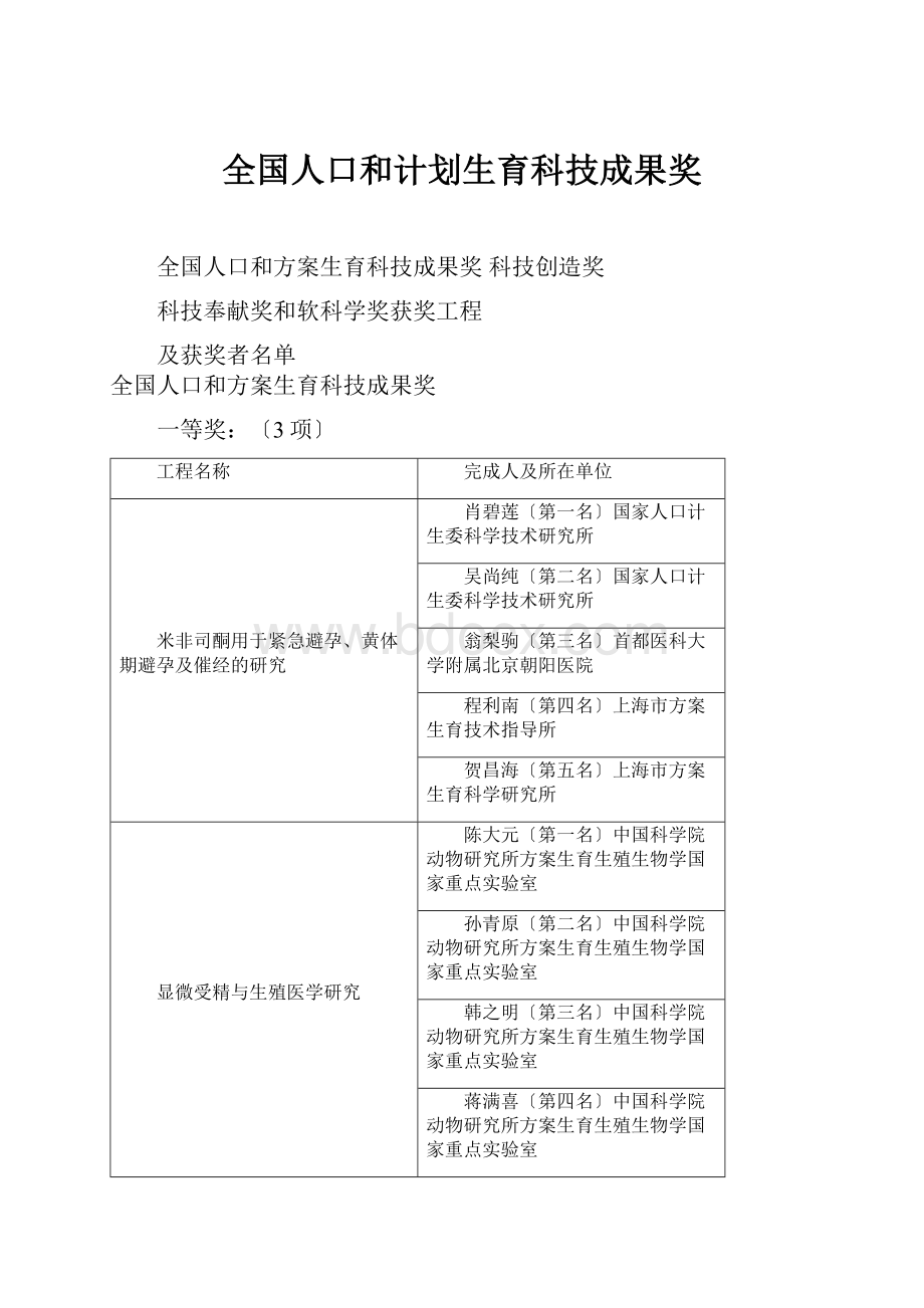 全国人口和计划生育科技成果奖.docx_第1页