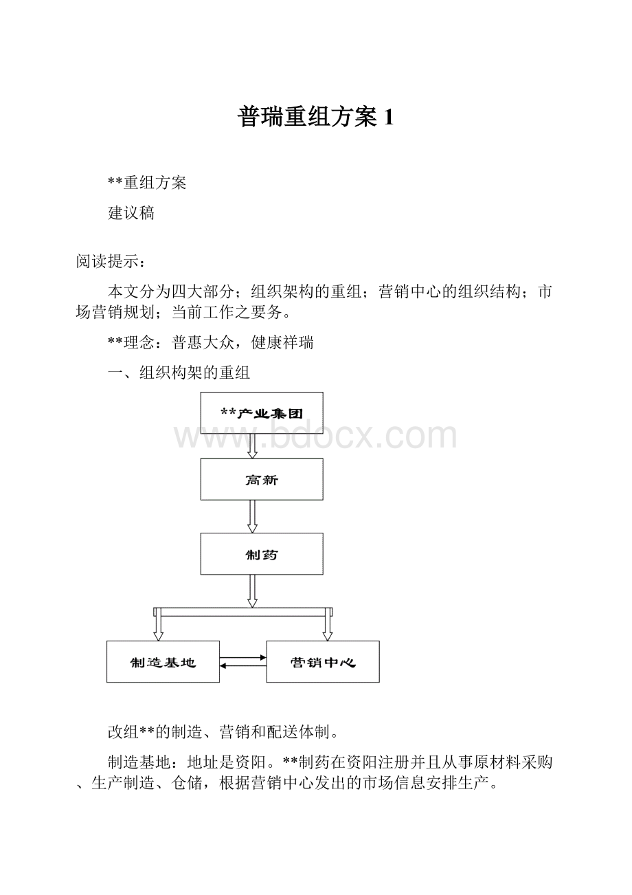 普瑞重组方案1.docx_第1页