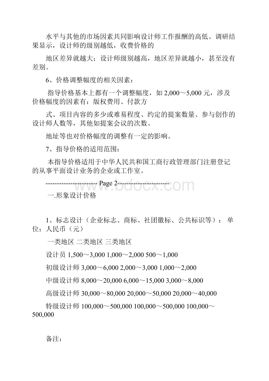 最新全国各地平面设计报价表参考 免费下载.docx_第3页