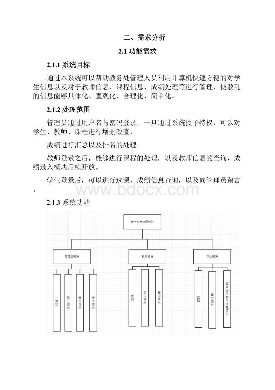 教务管理系统课程设计报告.docx_第3页