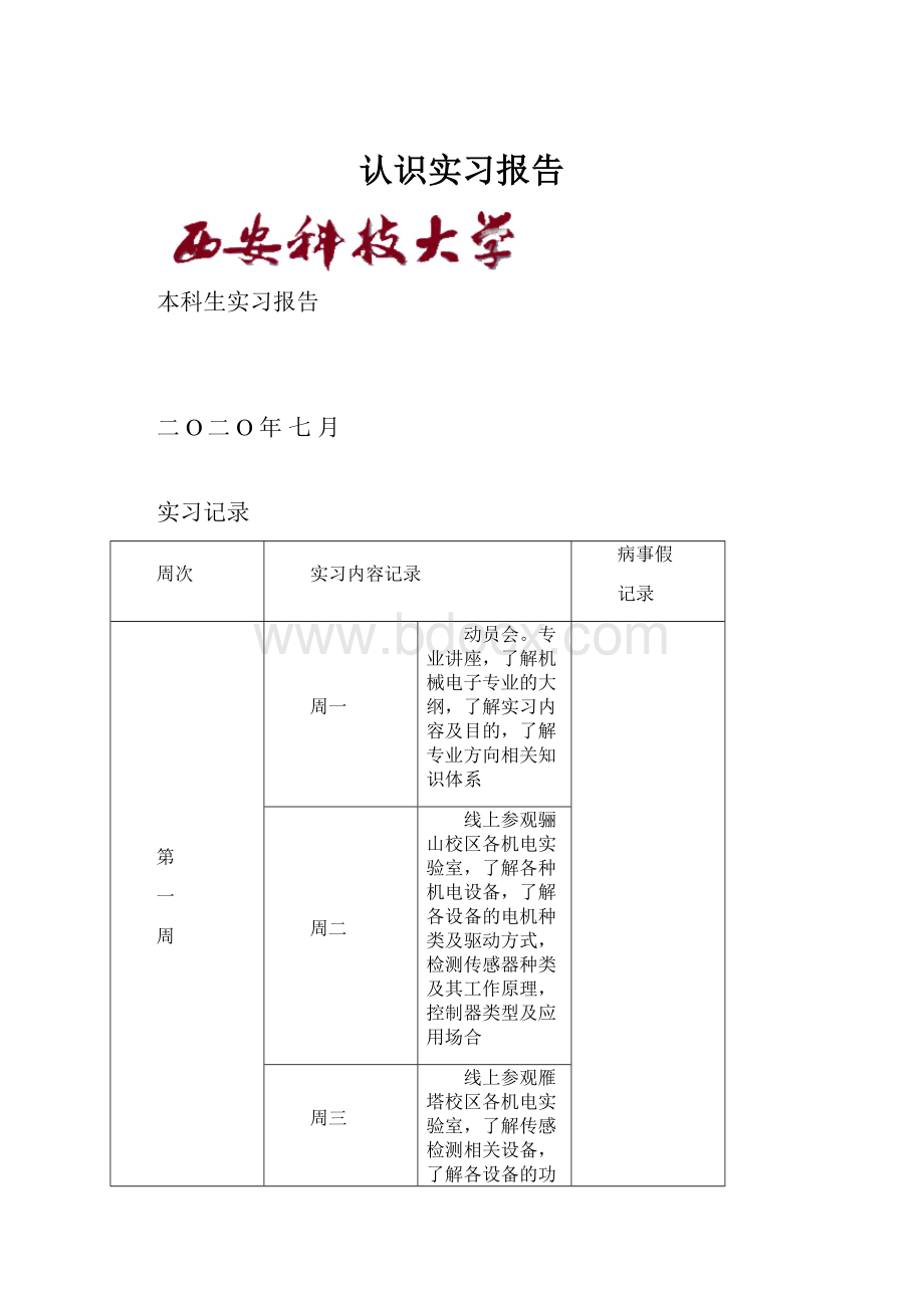 认识实习报告.docx