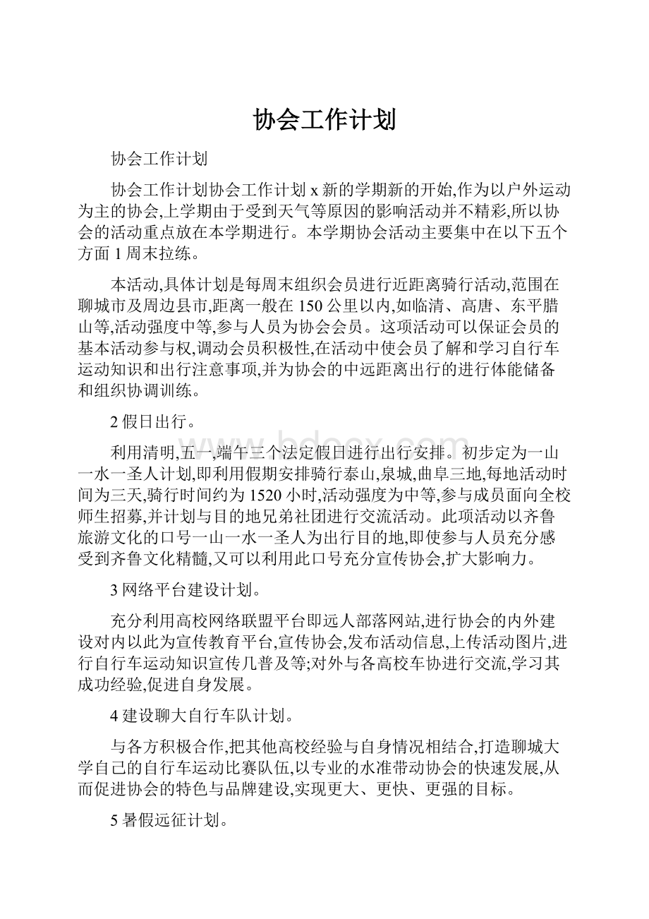 协会工作计划.docx