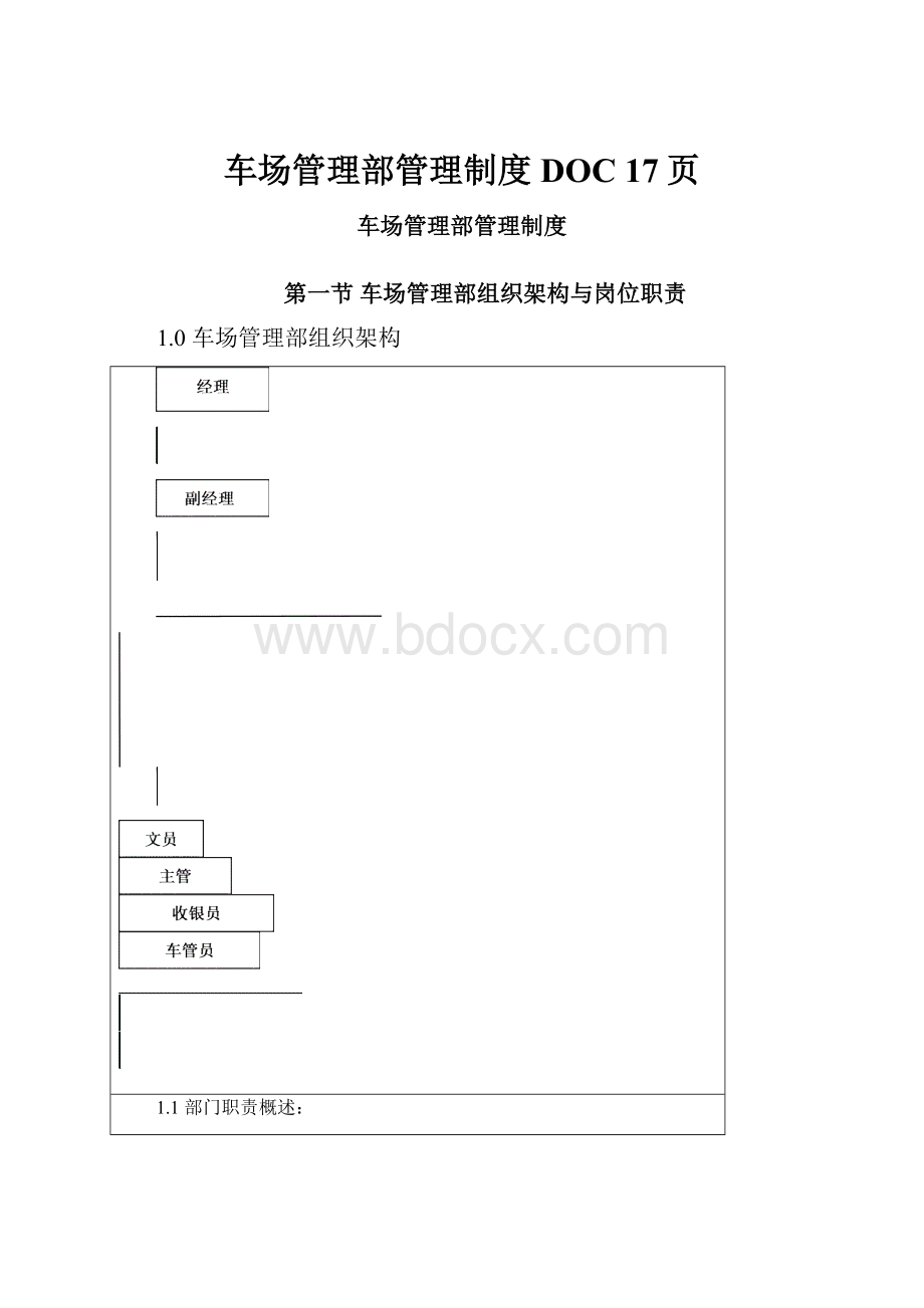 车场管理部管理制度DOC 17页.docx