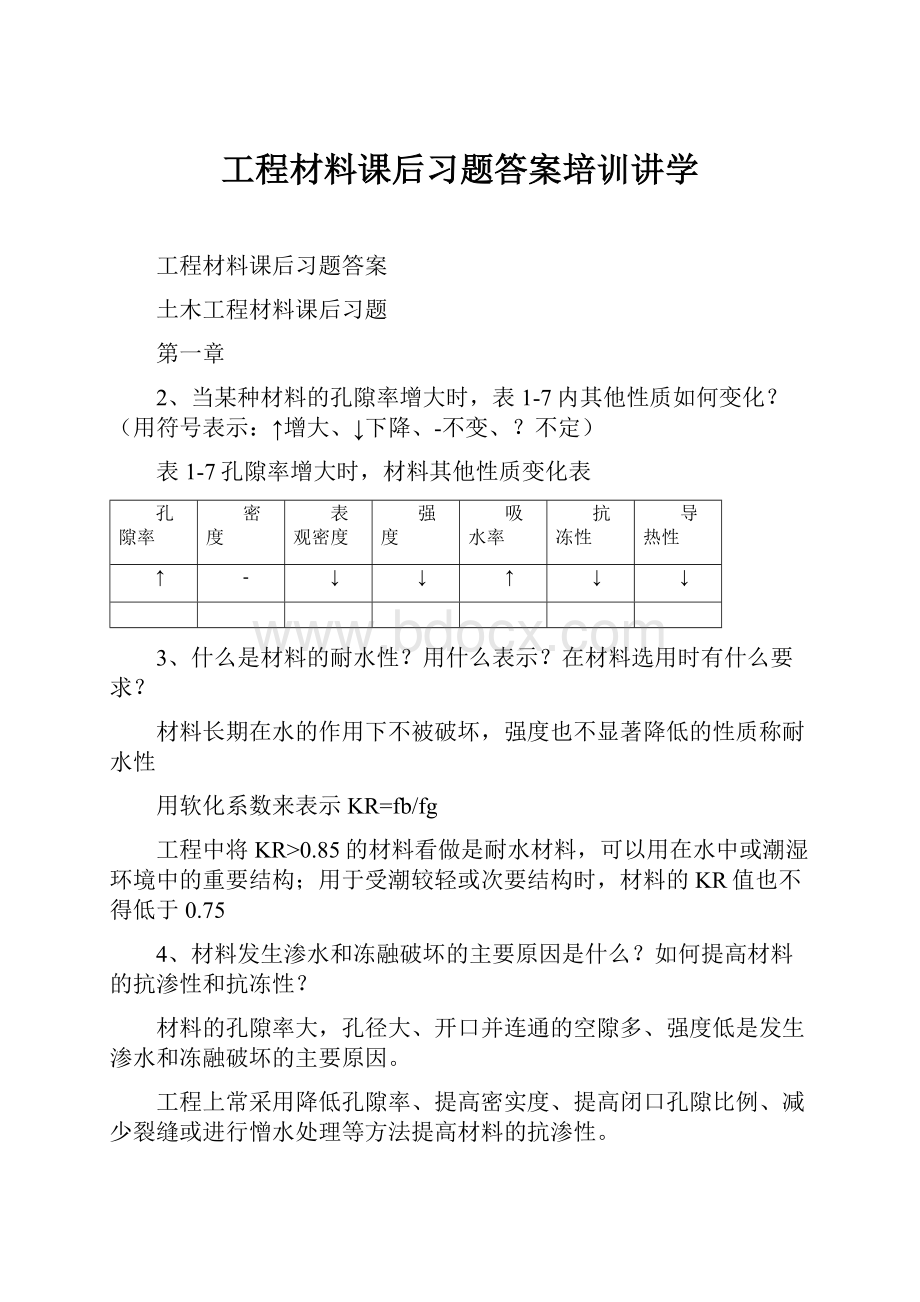 工程材料课后习题答案培训讲学.docx_第1页