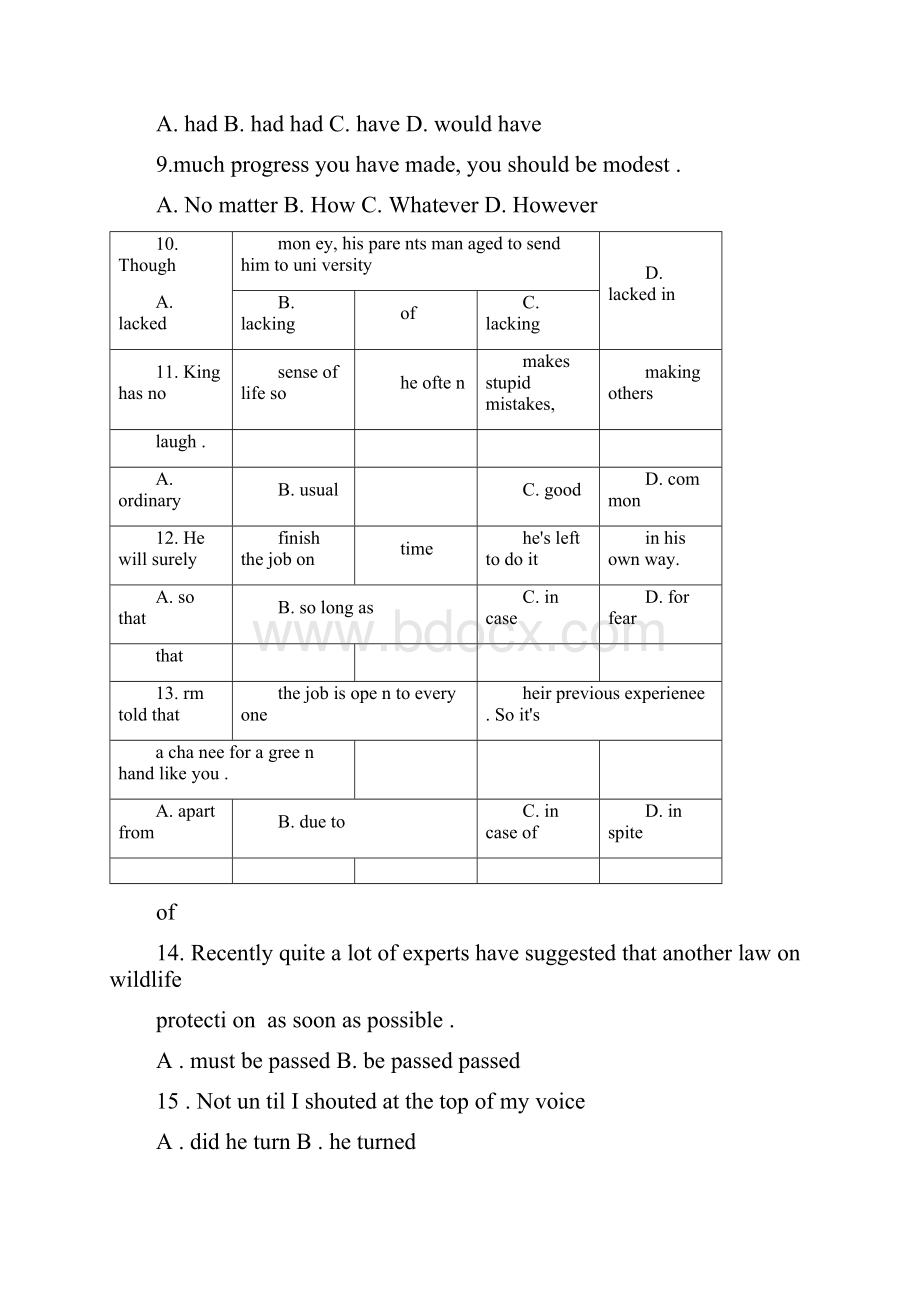 高二选修六英语试题及答案.docx_第2页