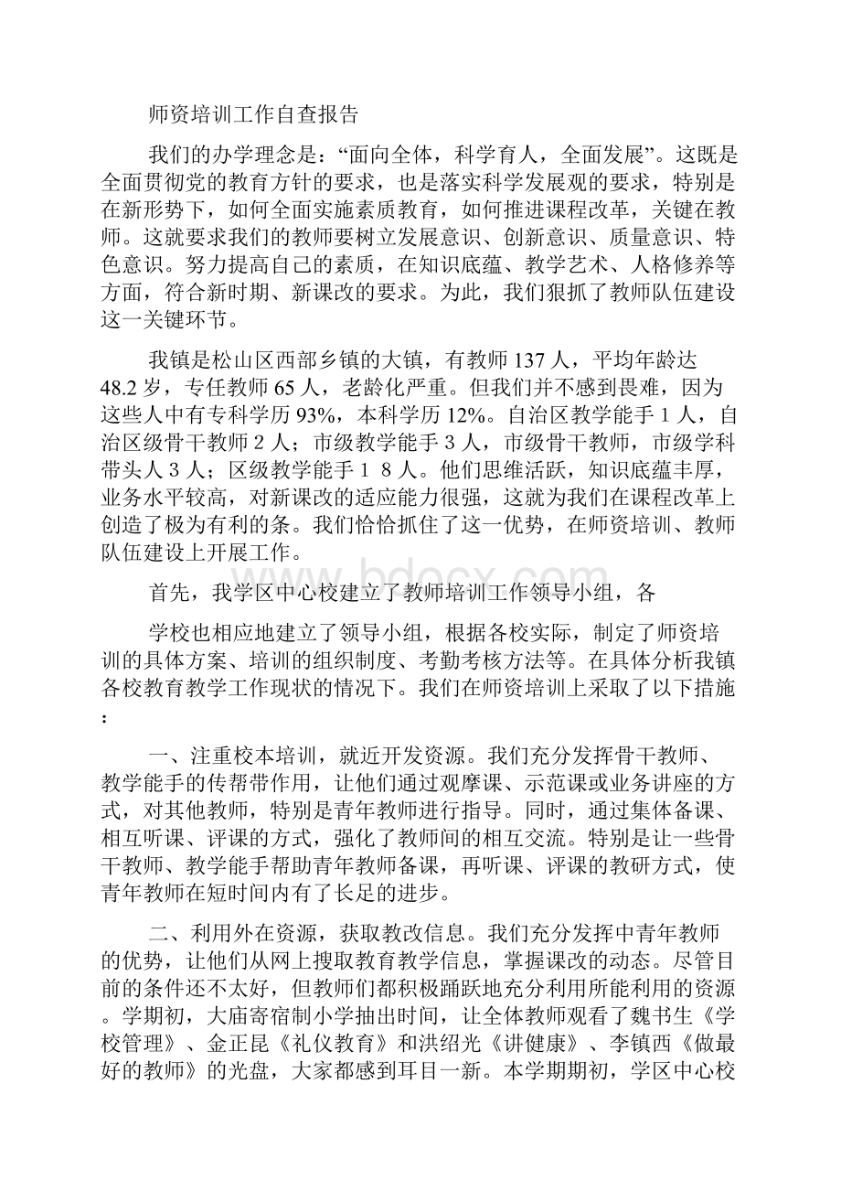 培训自查报告精选多篇.docx_第3页