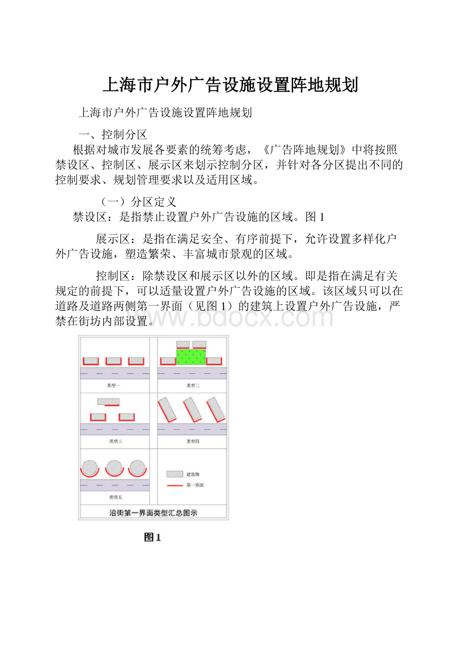 上海市户外广告设施设置阵地规划.docx_第1页