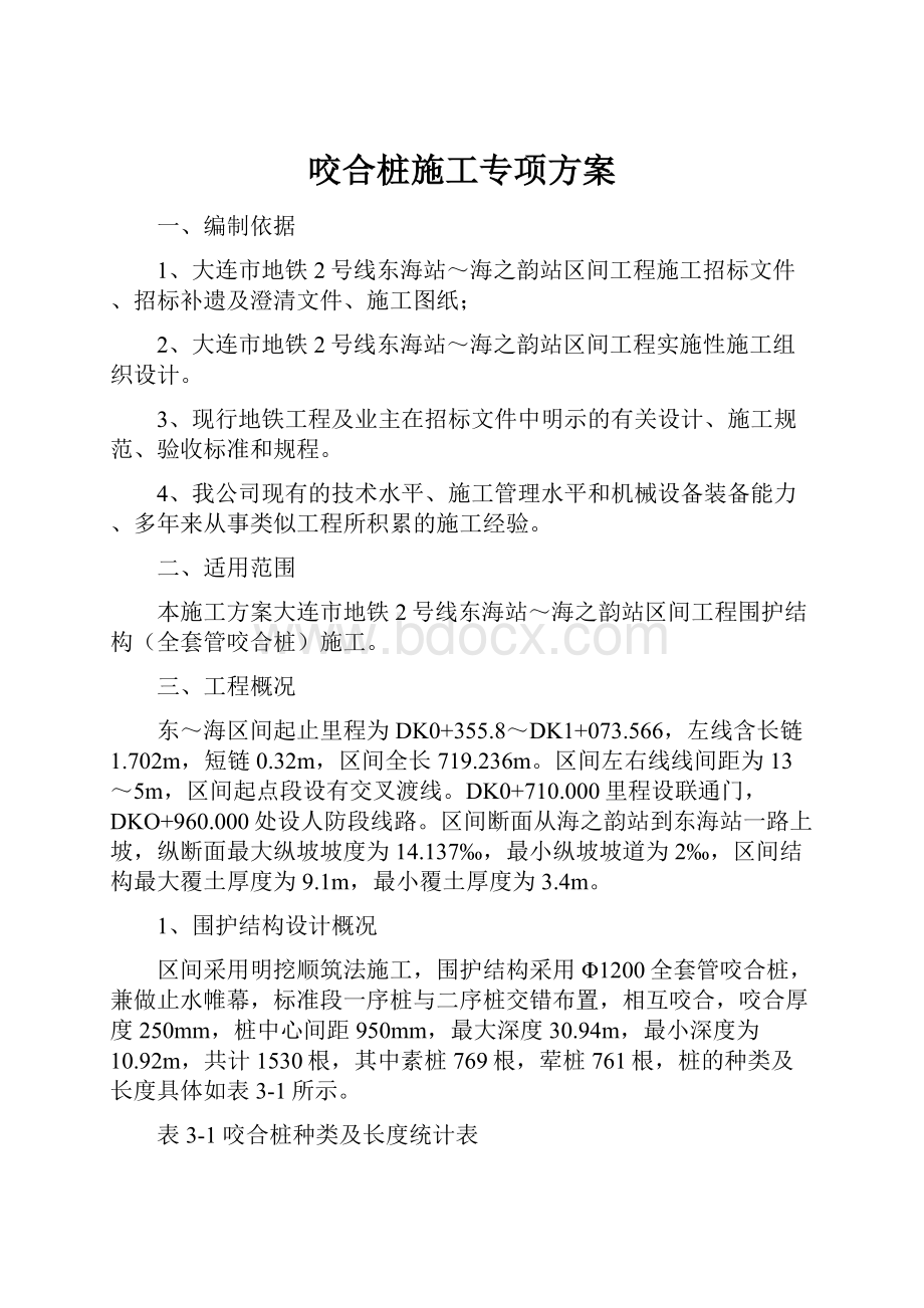 咬合桩施工专项方案.docx_第1页