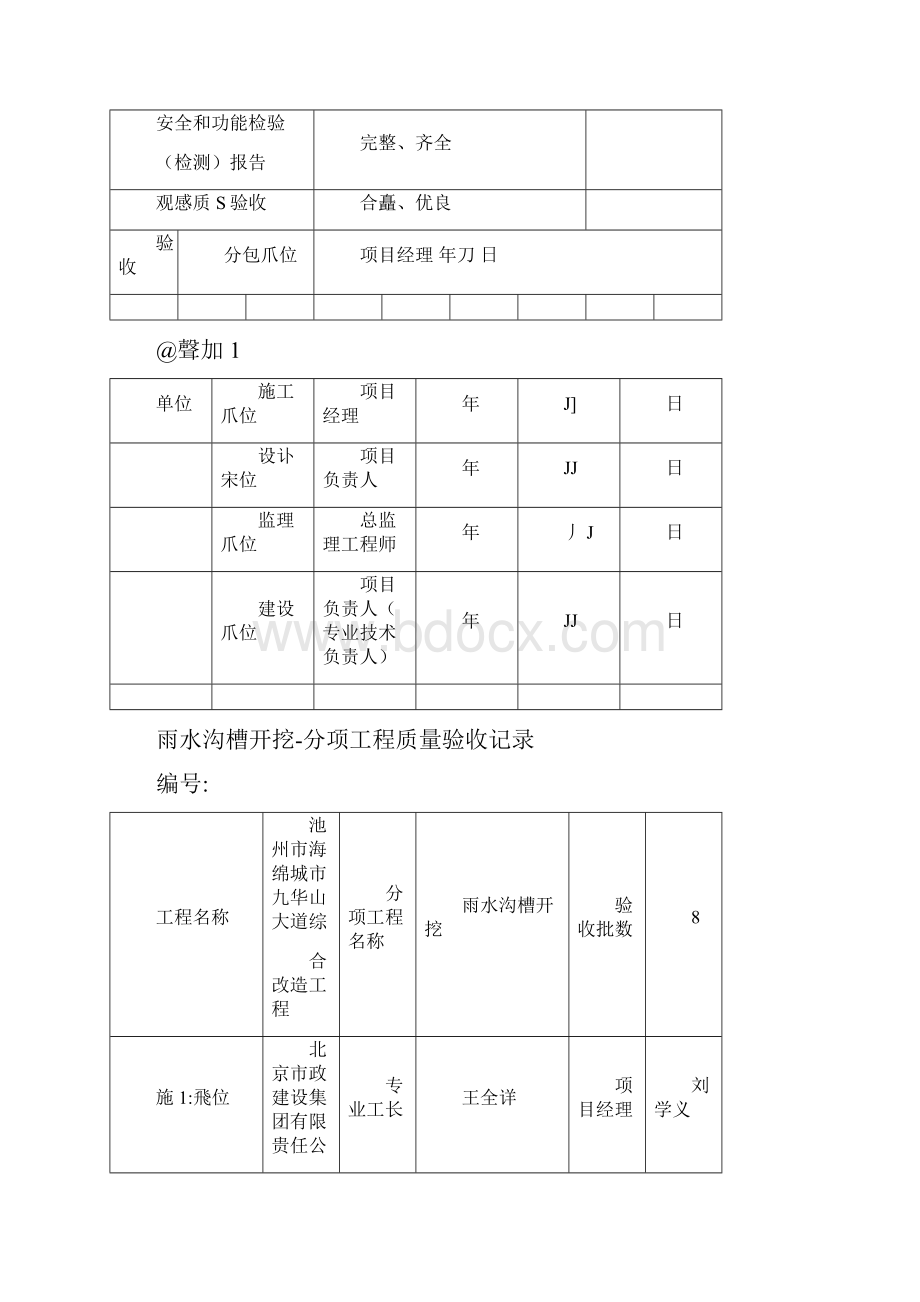 市政雨水管道工程检验批质量验收记录表.docx_第2页