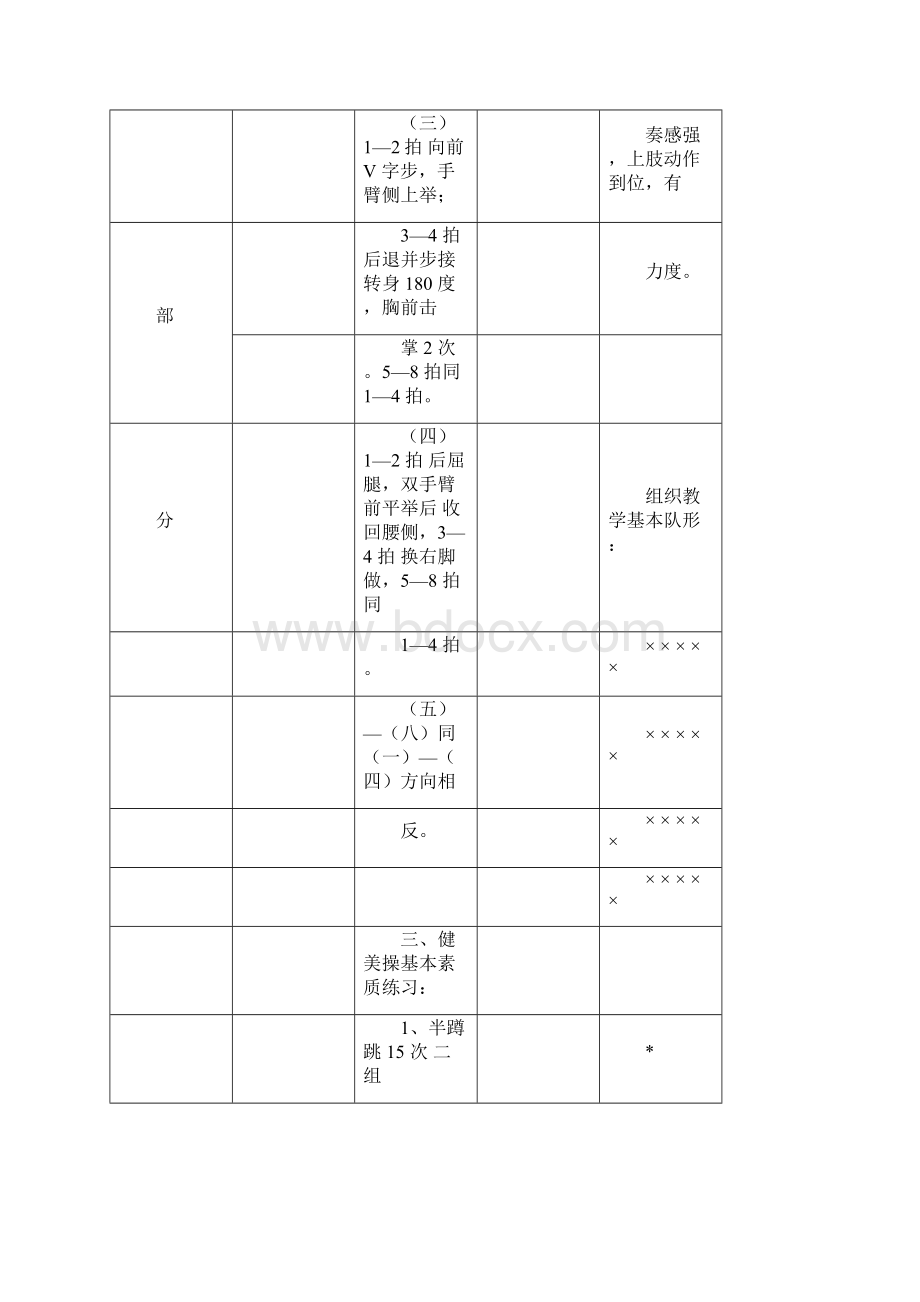 健美操课教案.docx_第3页