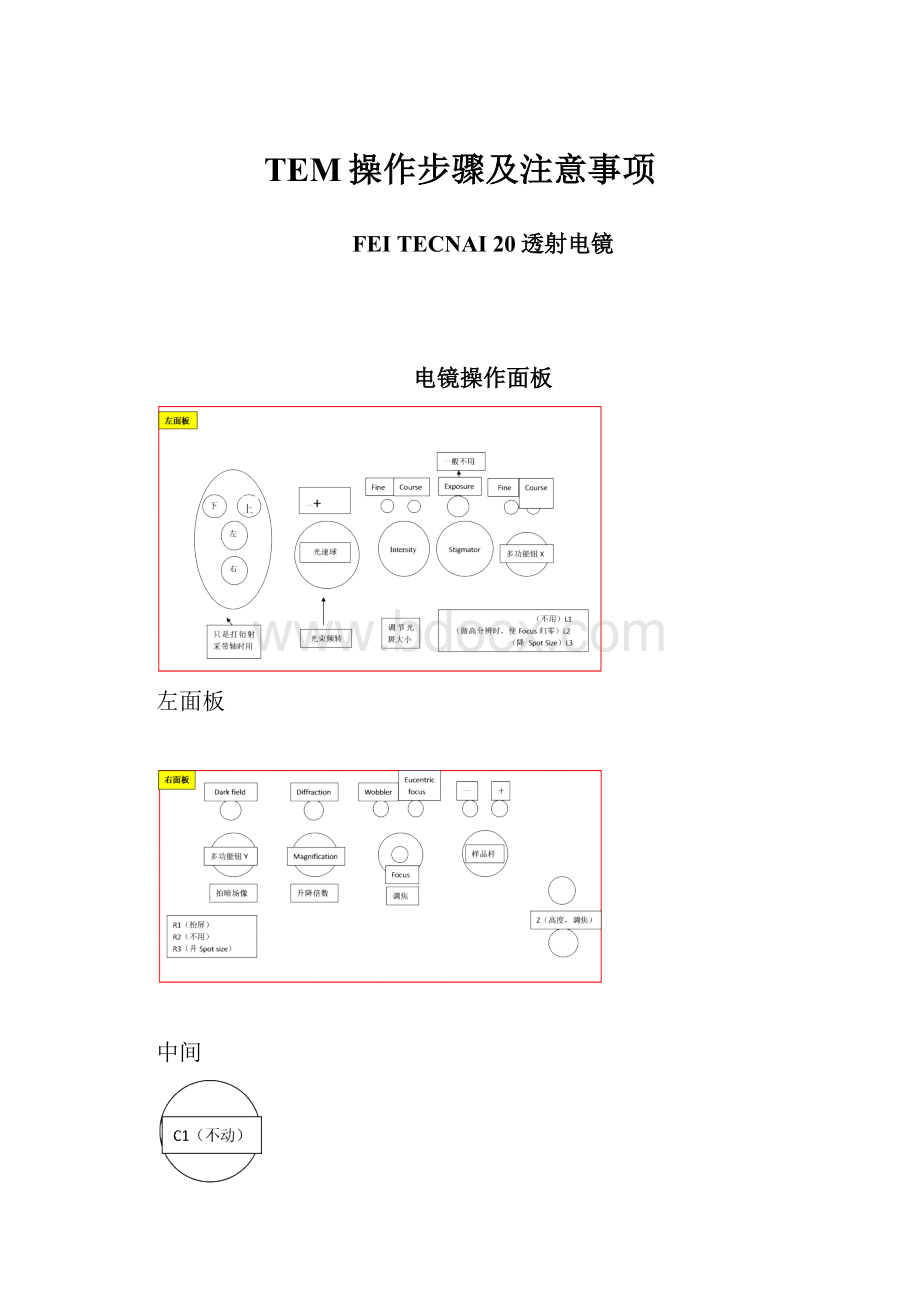 TEM操作步骤及注意事项.docx_第1页