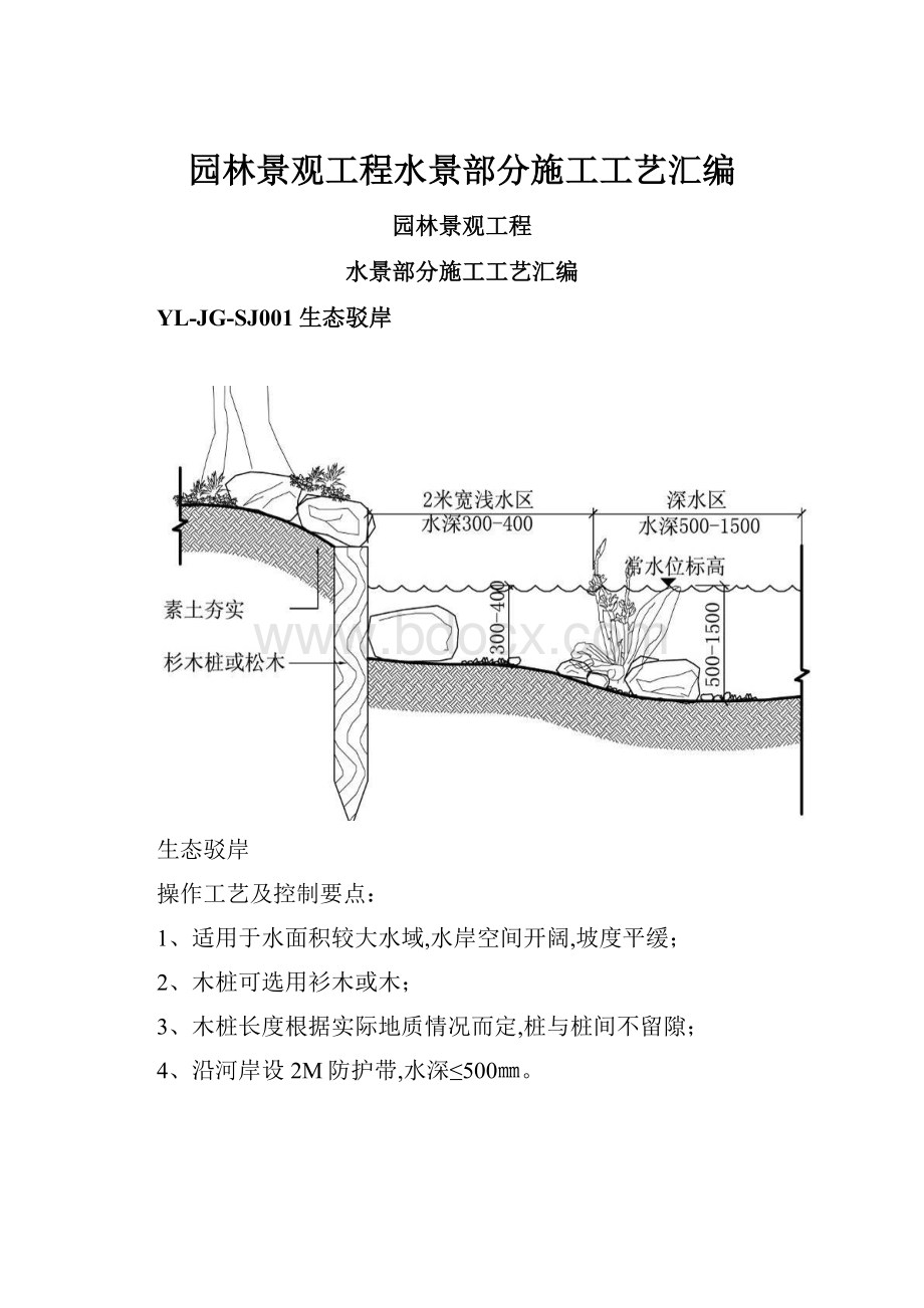 园林景观工程水景部分施工工艺汇编.docx