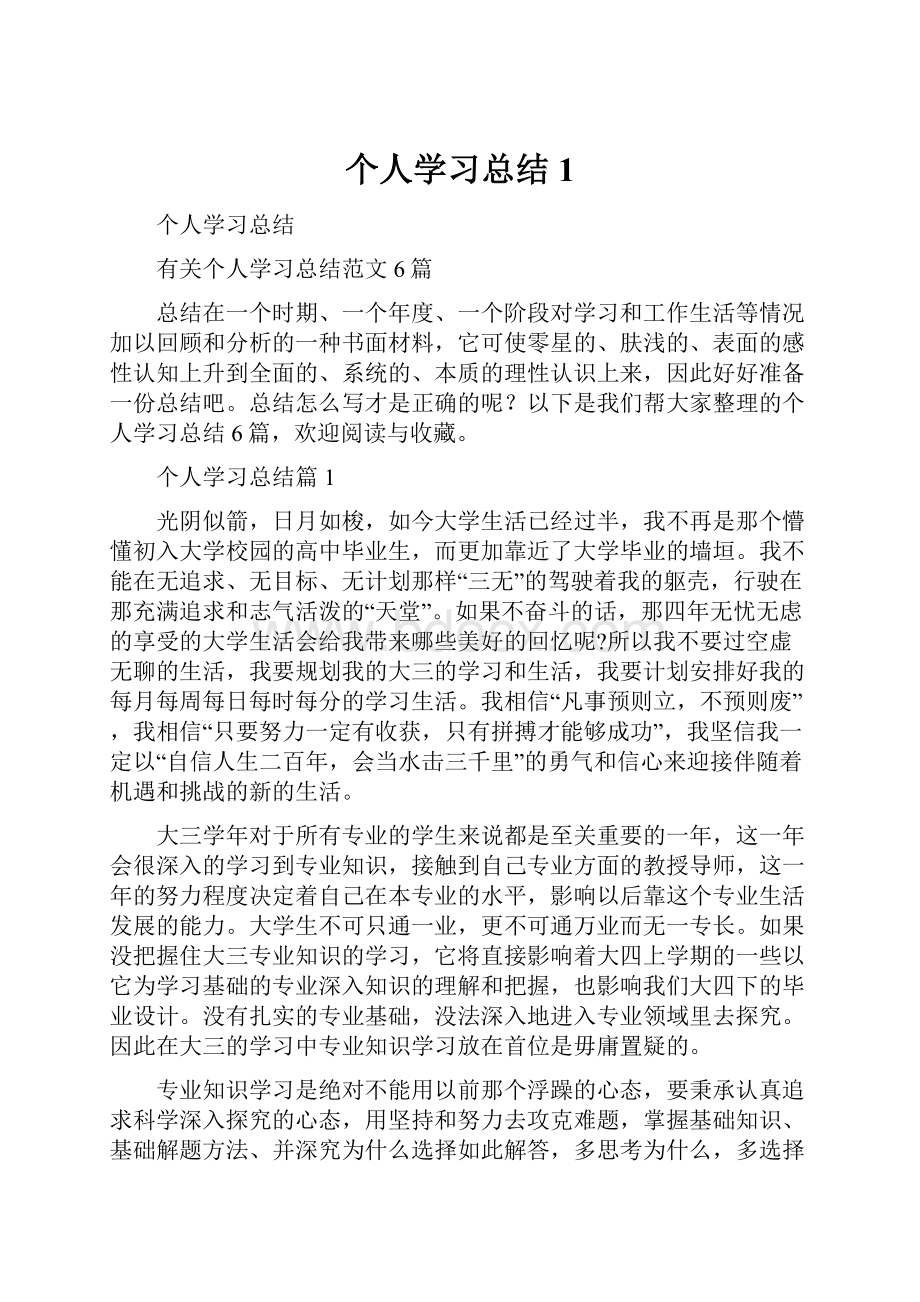 个人学习总结1.docx