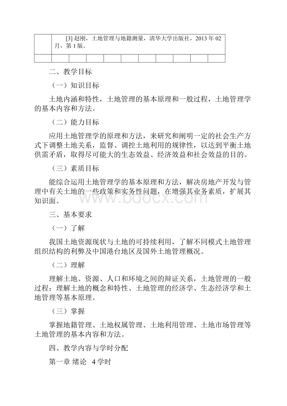 《土地管理学》课程教学大纲.docx_第2页