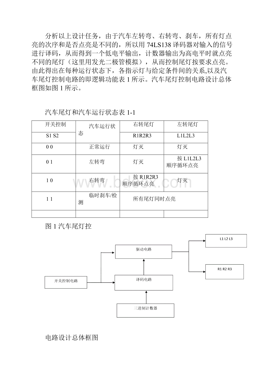 111课程设计汽车尾灯控制电路.docx_第2页