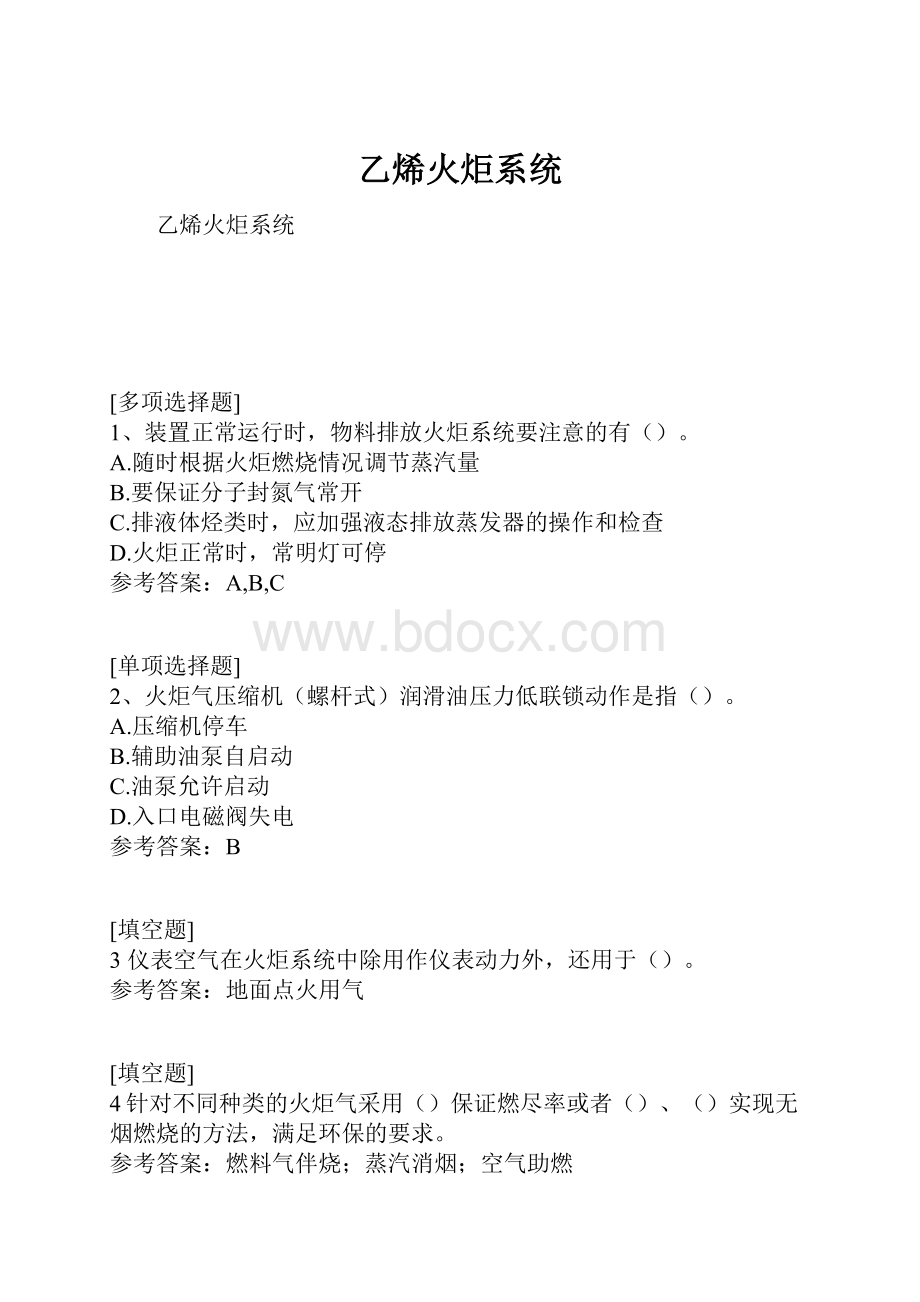 乙烯火炬系统.docx