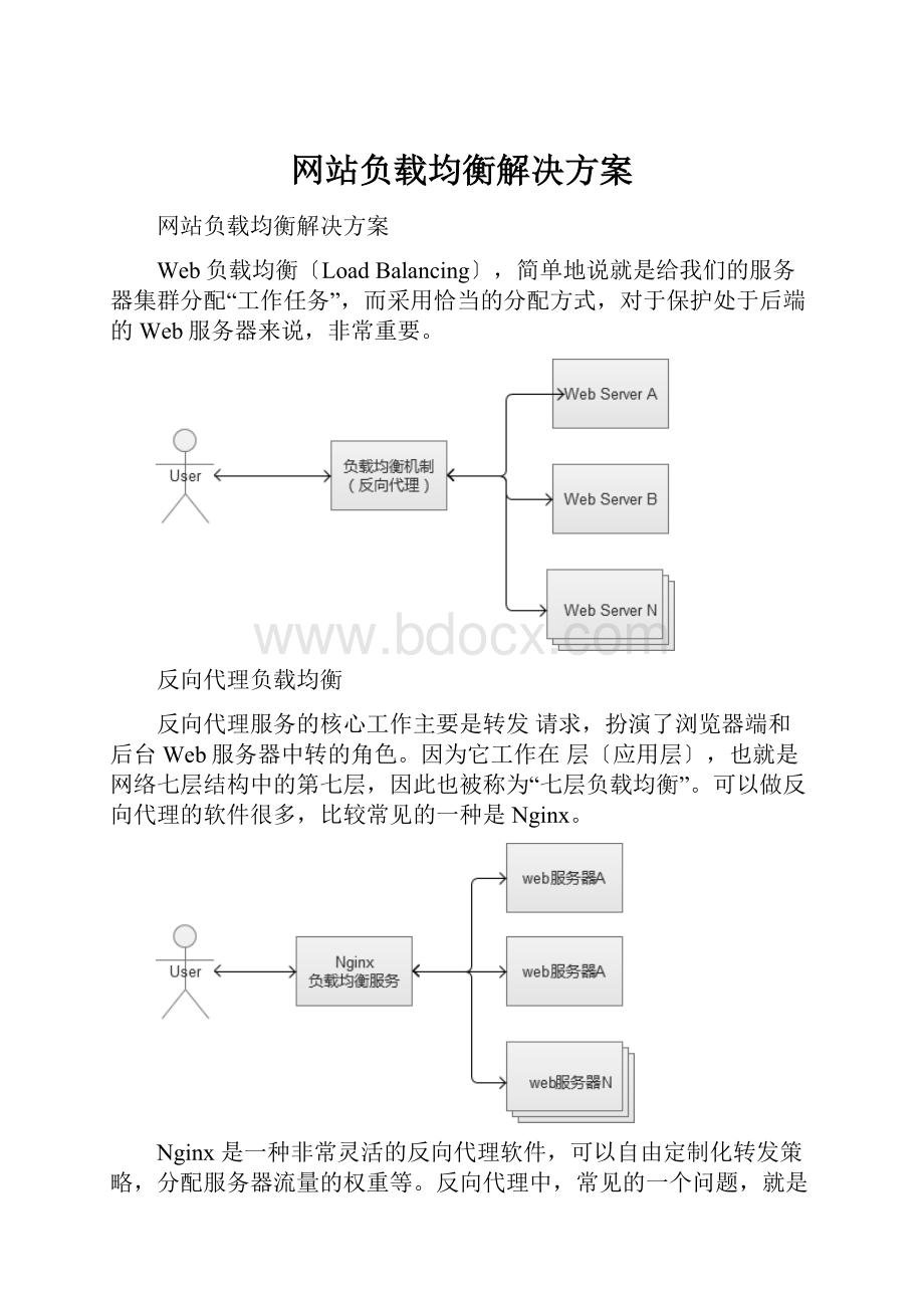 网站负载均衡解决方案.docx