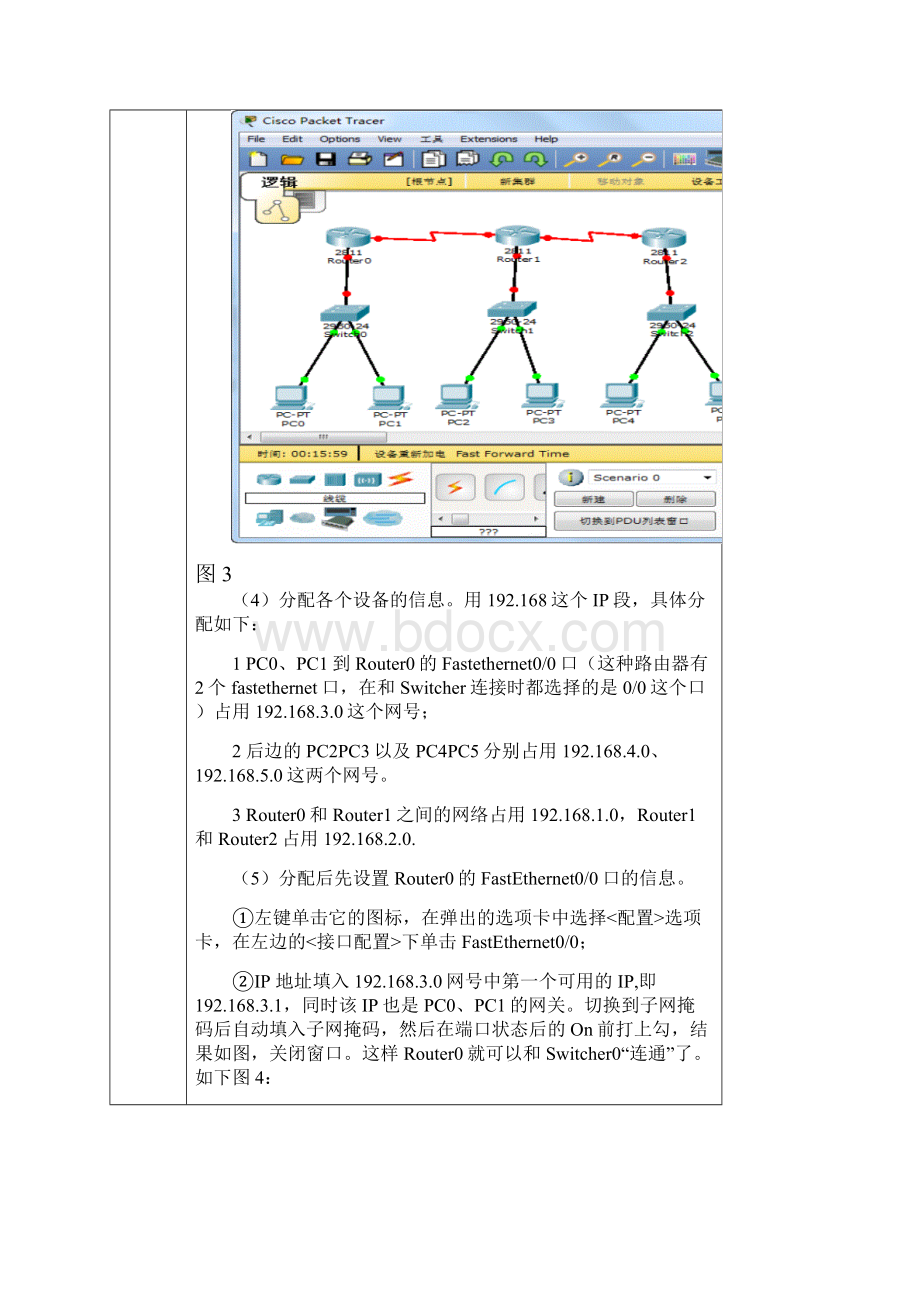 静态路由配置实验报告19104.docx_第3页