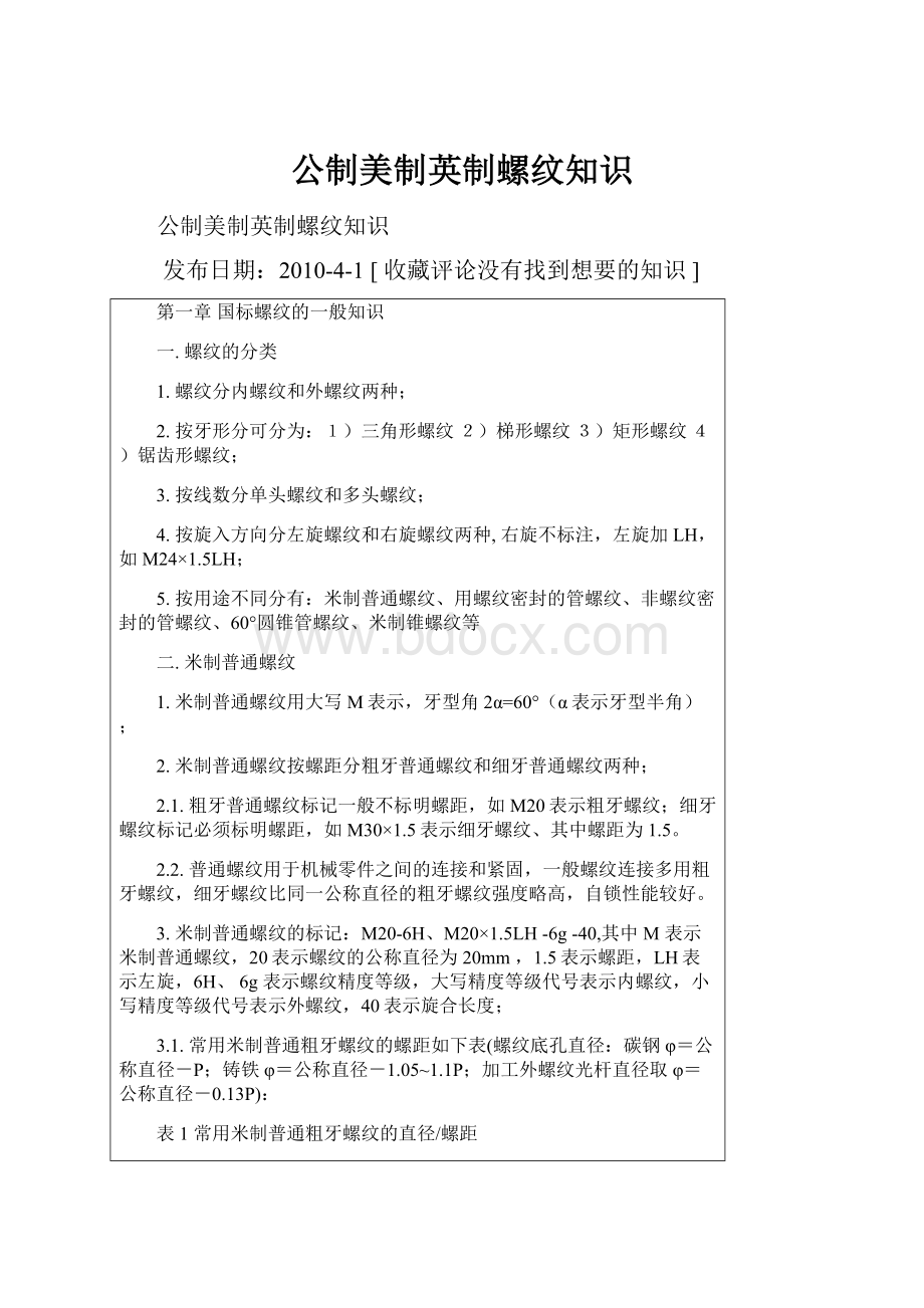 公制美制英制螺纹知识.docx_第1页