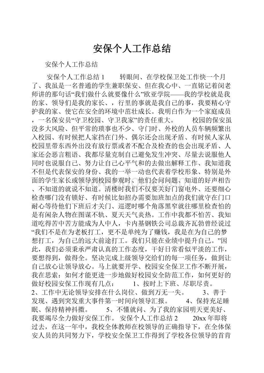 安保个人工作总结.docx