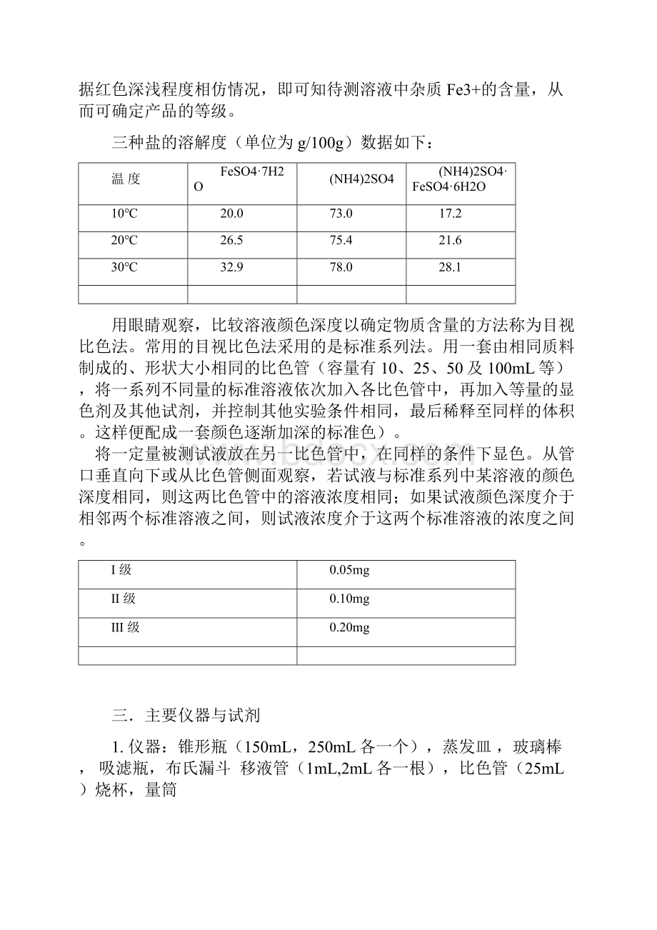 实验三 硫酸亚铁铵的制备仅供参考.docx_第2页