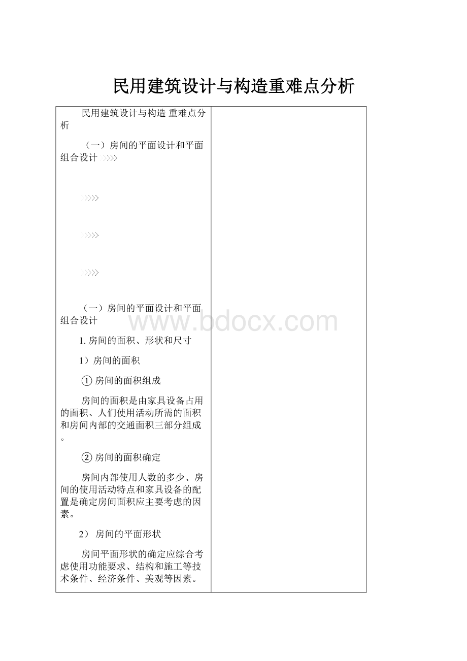 民用建筑设计与构造重难点分析.docx