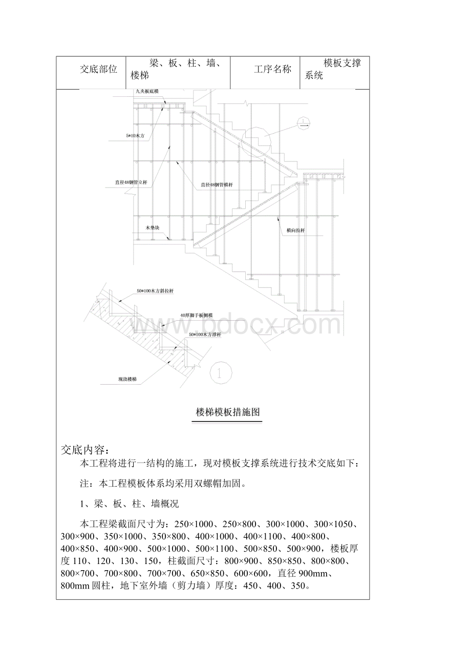 模板支撑技术交底.docx_第2页