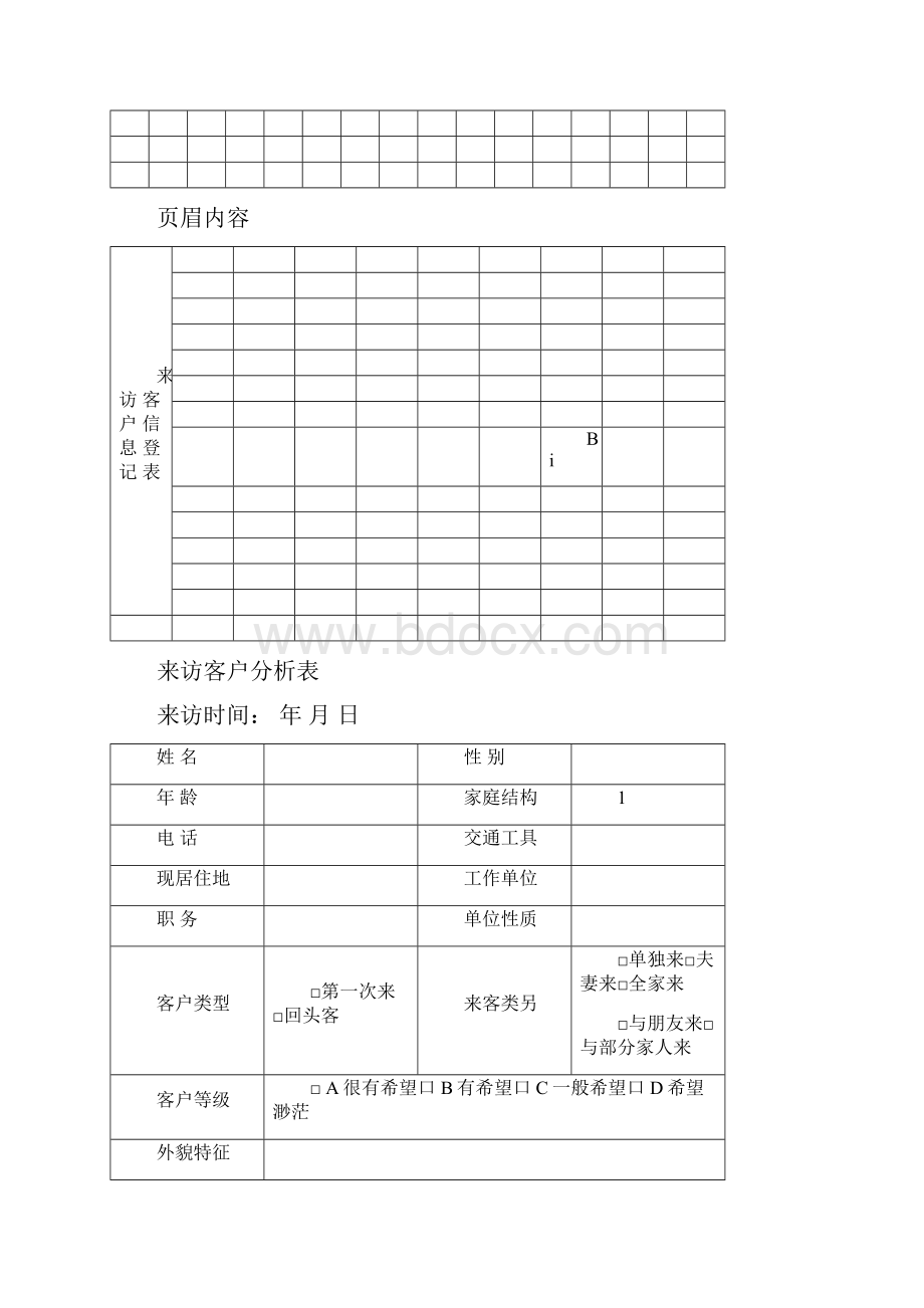 售楼中心所有表格.docx_第2页