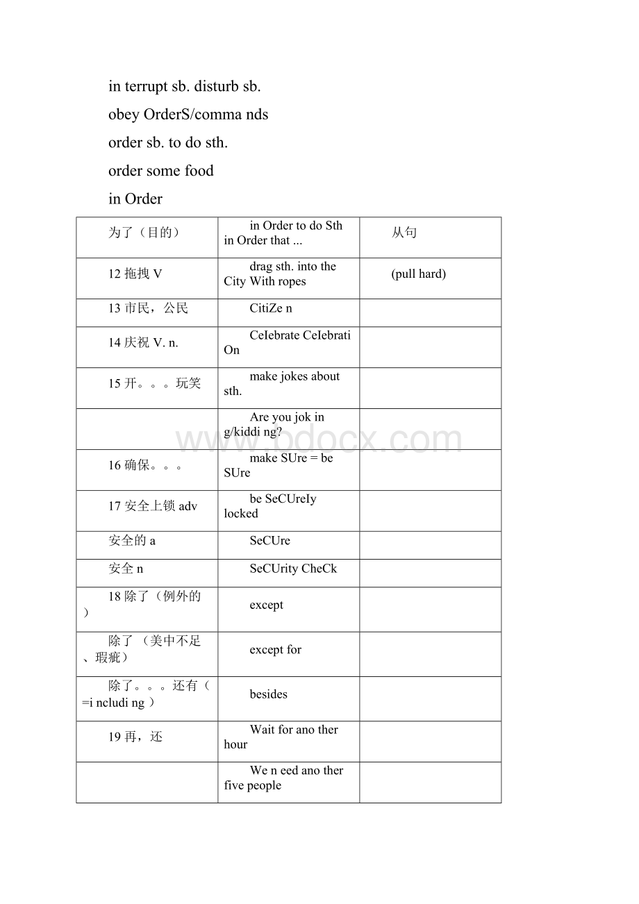 上海沪教版9A单元词汇梳理.docx_第3页