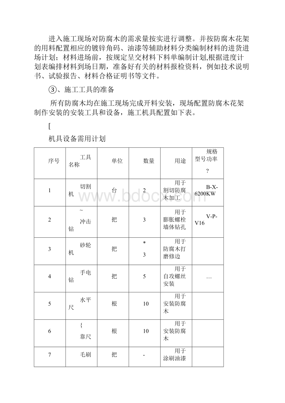 碳化木花架施工方案详解范文.docx_第2页