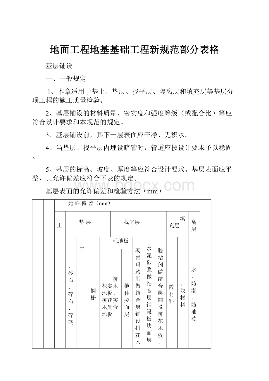 地面工程地基基础工程新规范部分表格.docx