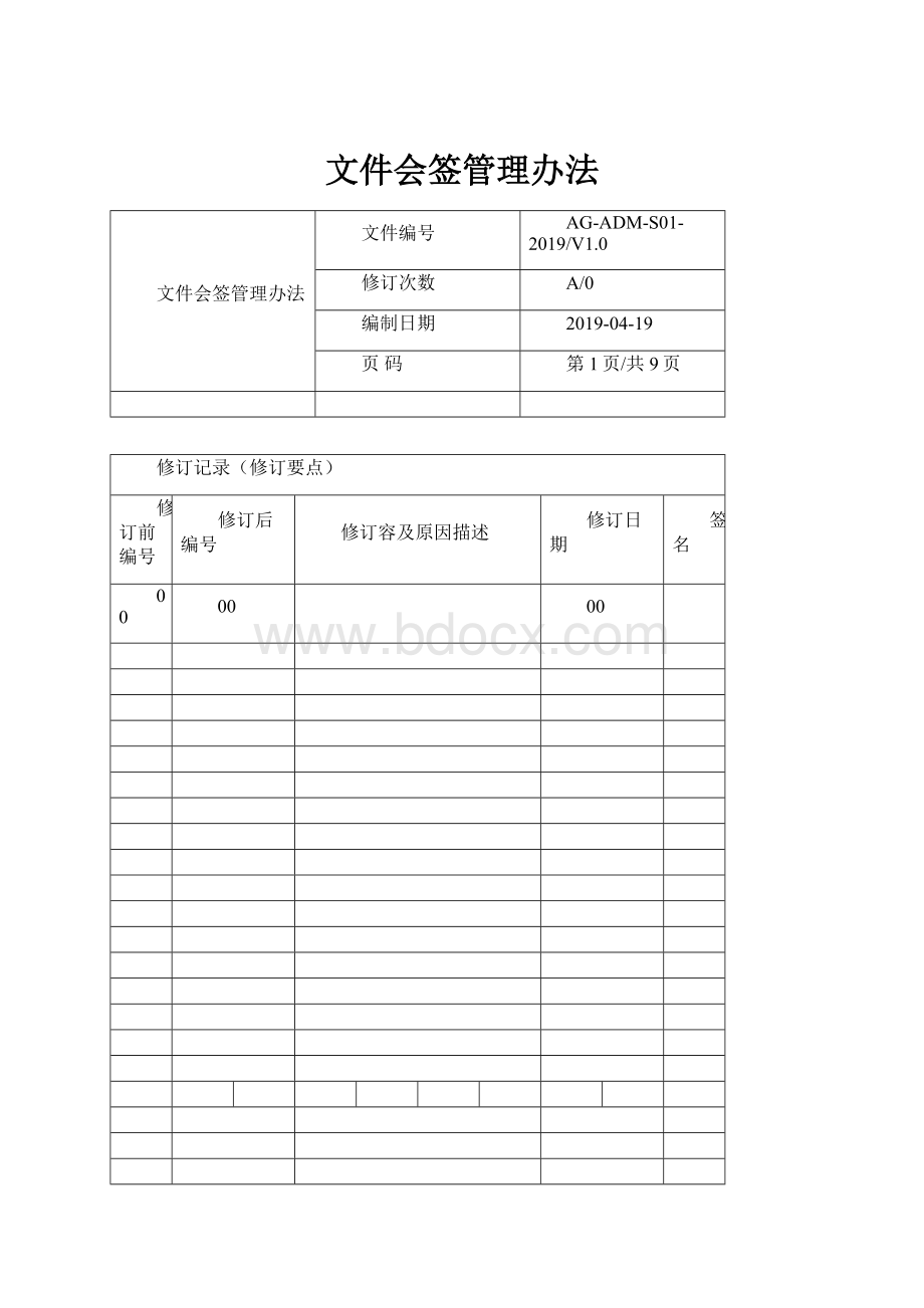 文件会签管理办法.docx