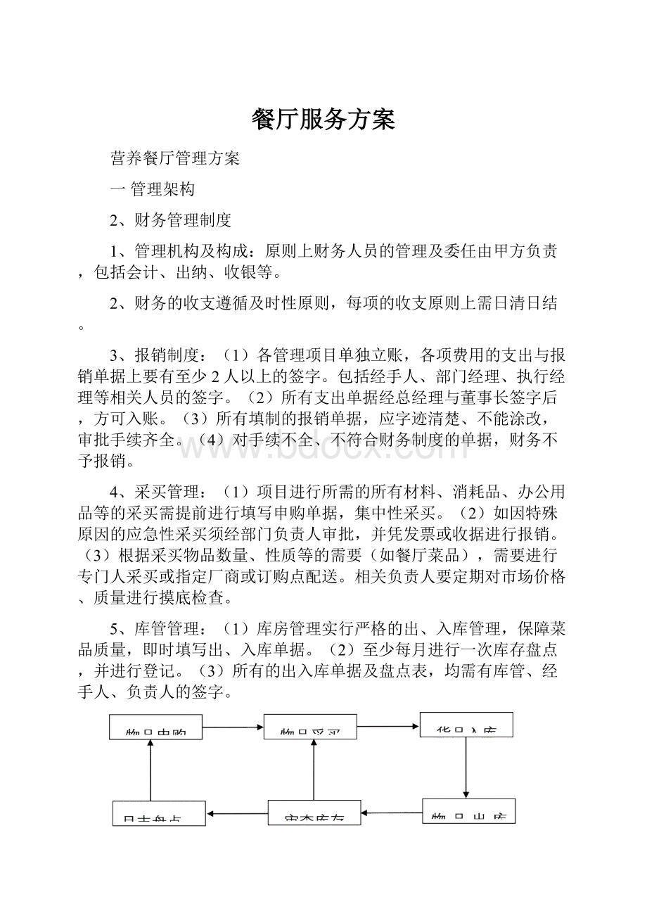 餐厅服务方案.docx_第1页