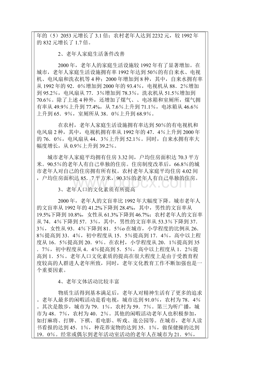 中国老年人的现状问题及政策建议.docx_第2页