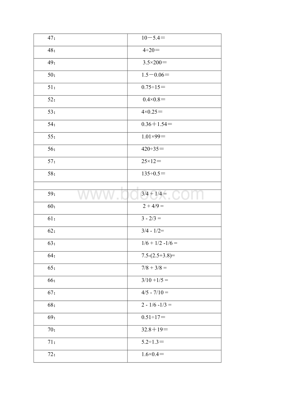 小学五年级数学下册口算500题.docx_第3页