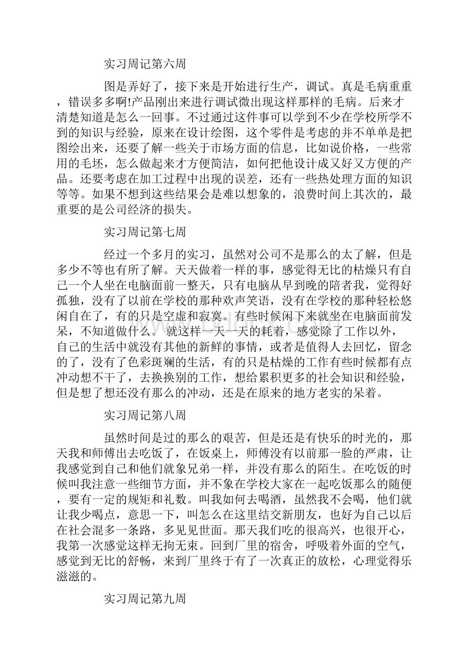 计算机顶岗实习周记20篇教学教材.docx_第3页