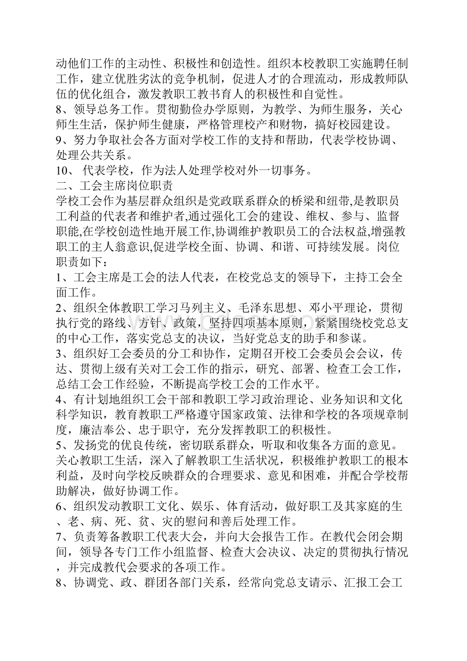 学校各部门工作岗位职责.docx_第2页