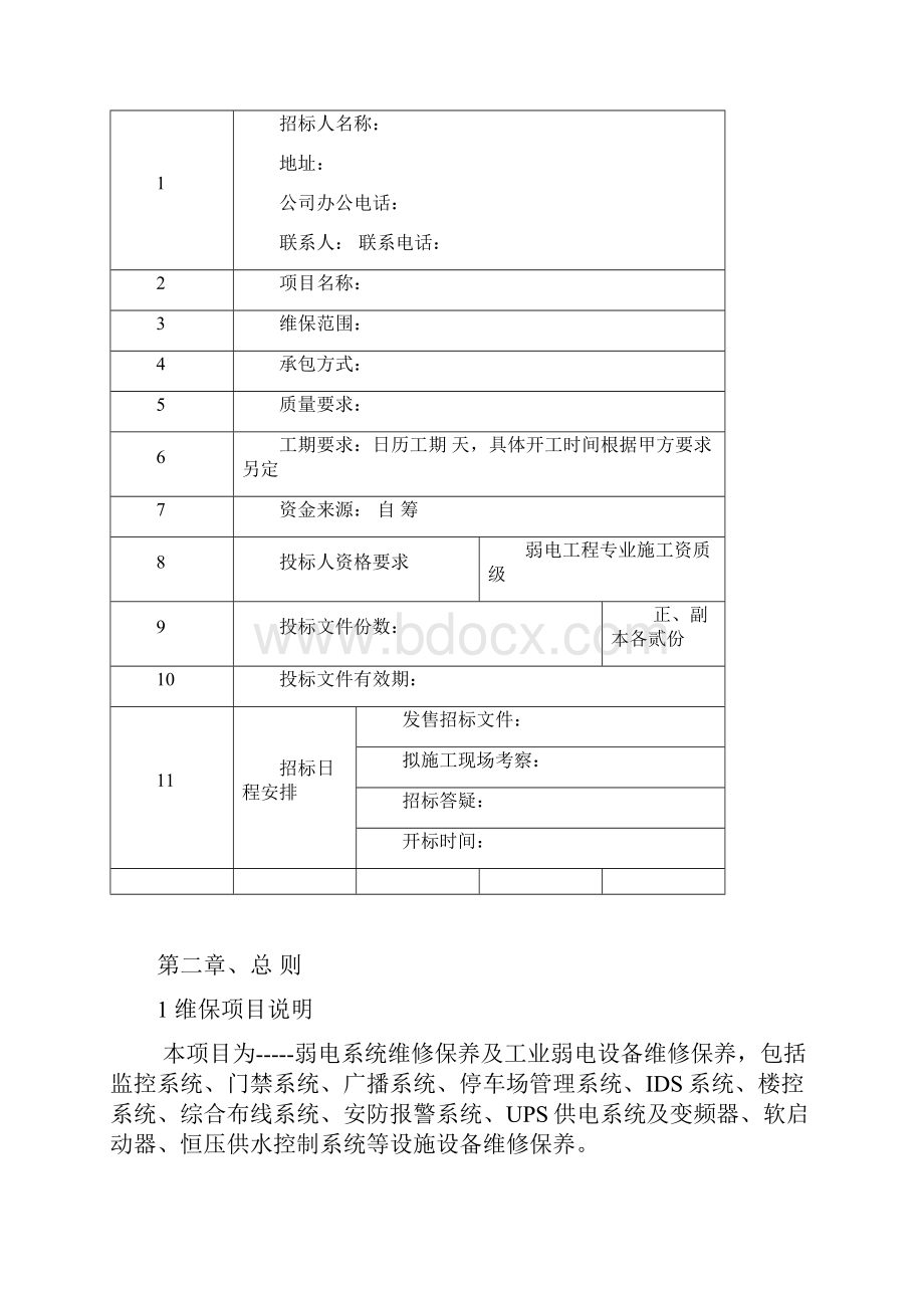 弱电系统维保招标文件.docx_第3页