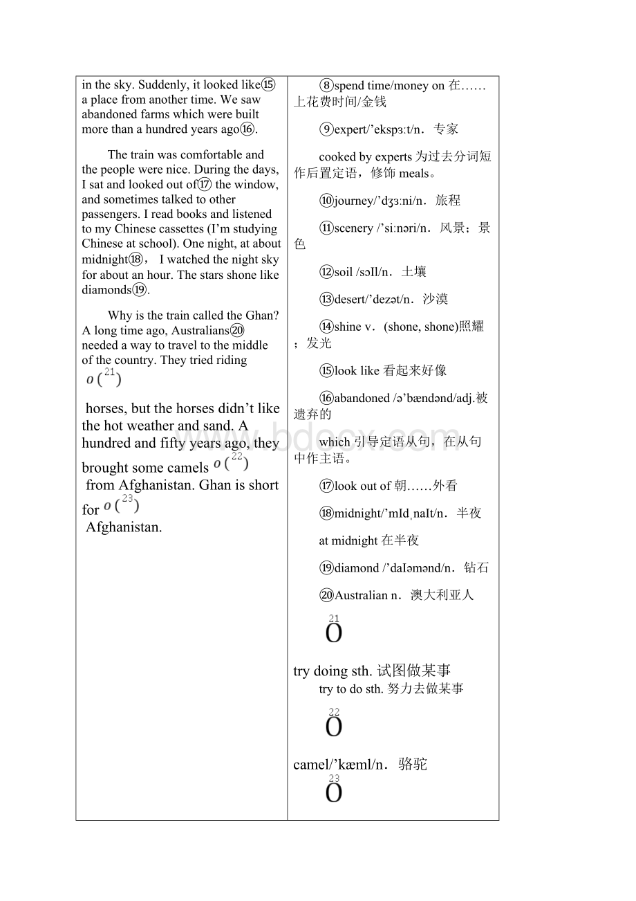 学年高中英语Module3MyFirstRideonaTrainSectionⅠIntroductionampReadingPrereading教学案外研.docx_第3页