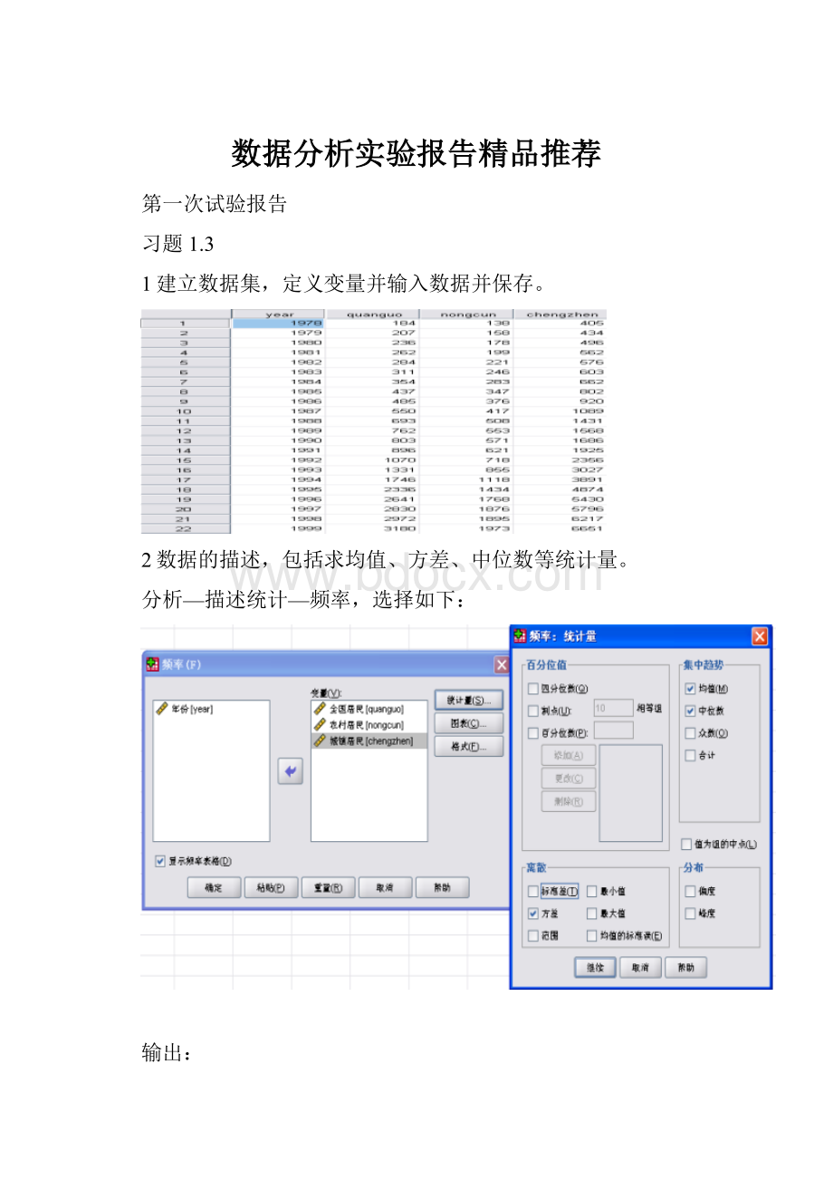 数据分析实验报告精品推荐.docx