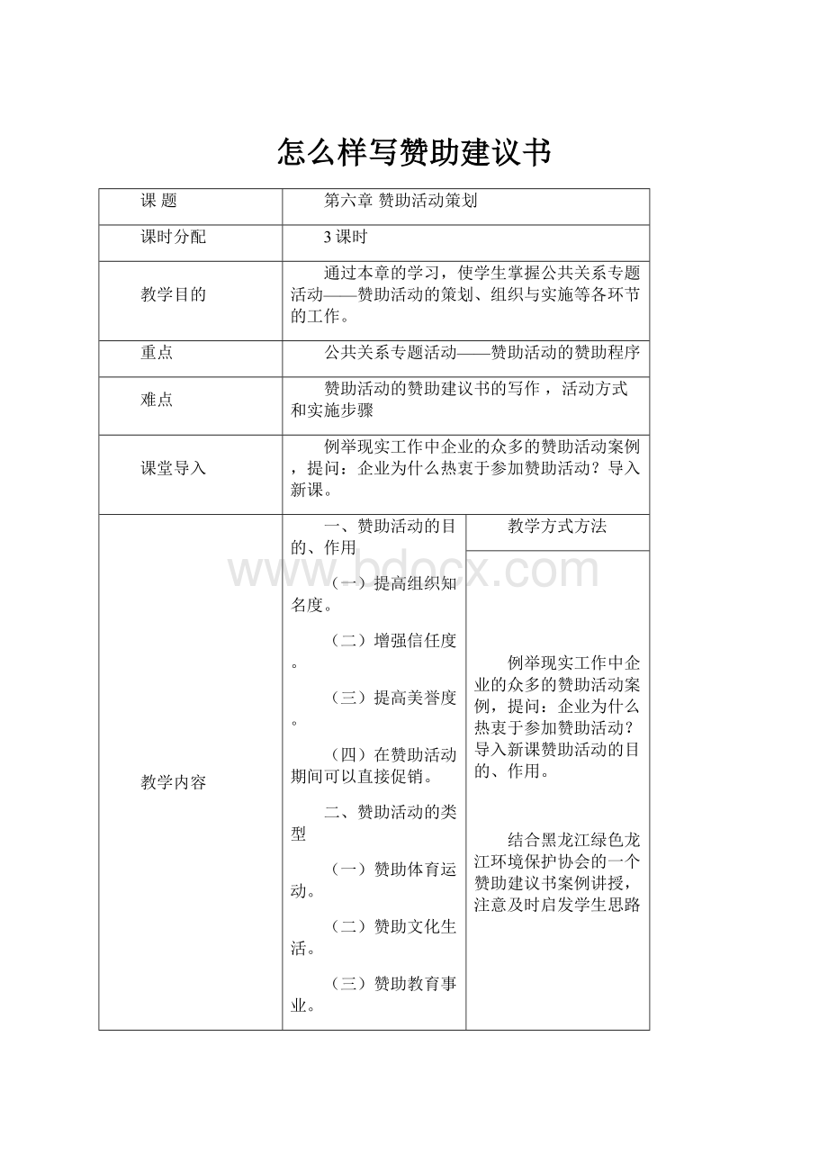 怎么样写赞助建议书.docx_第1页