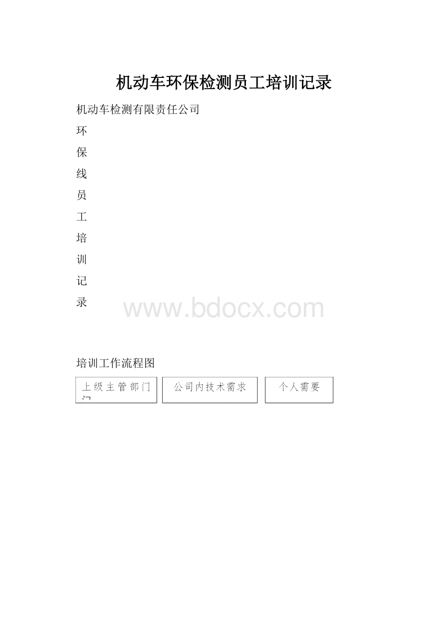 机动车环保检测员工培训记录.docx