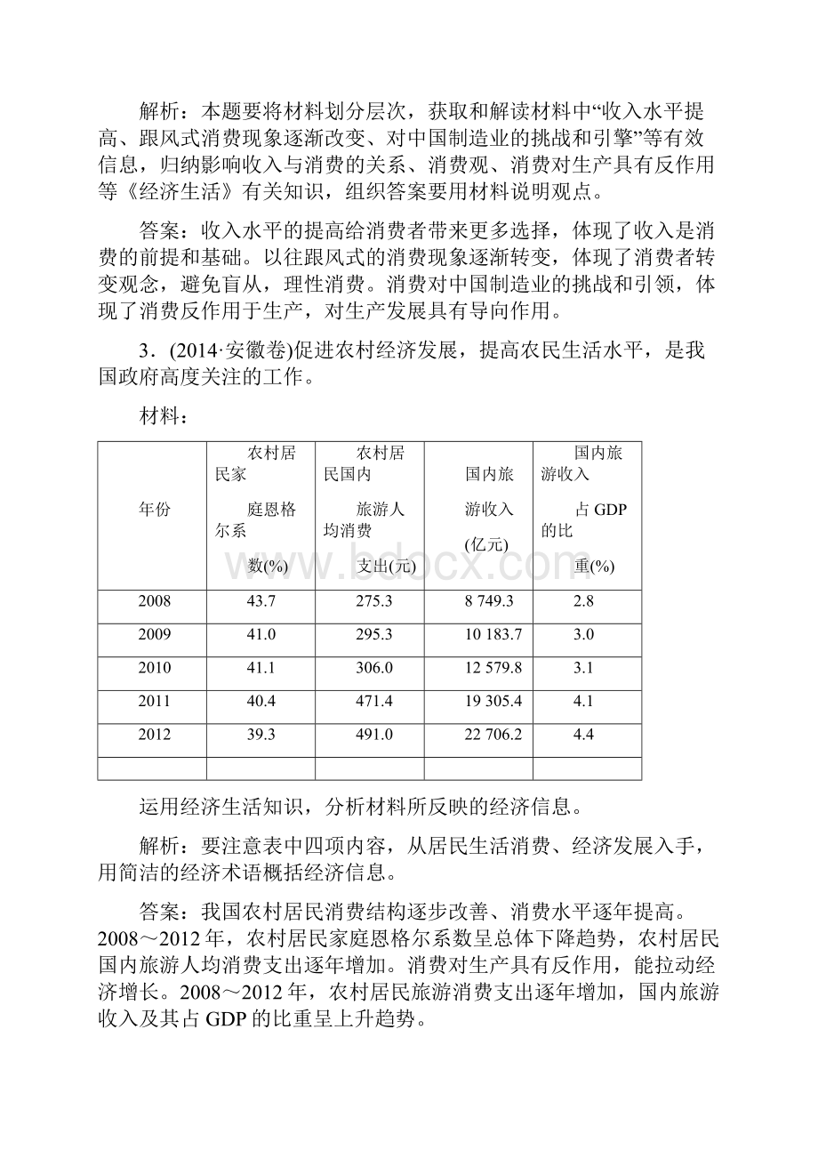 讲与练新课标高考政治二轮复习 专题二 生产劳动与经营真题训练.docx_第2页